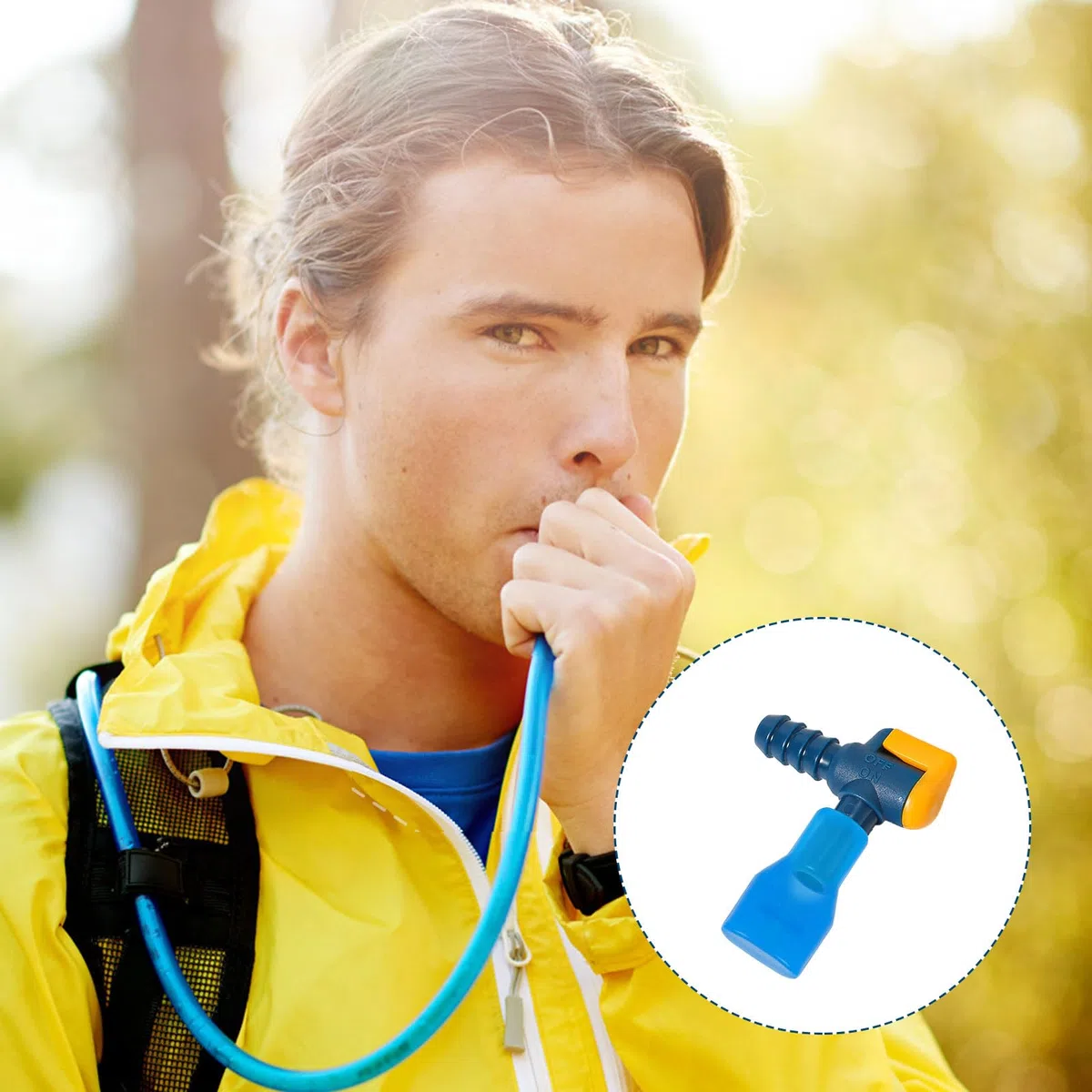 6 Pezzi Valvola di Ricambio per Camelbak, Boccaglio per Pacchetto di Idratazione con 2 Connettori per Tubo Angolato e O-ring Parti di Ricambio per Camelbak Zaino Serbatoio Dell'Acqua