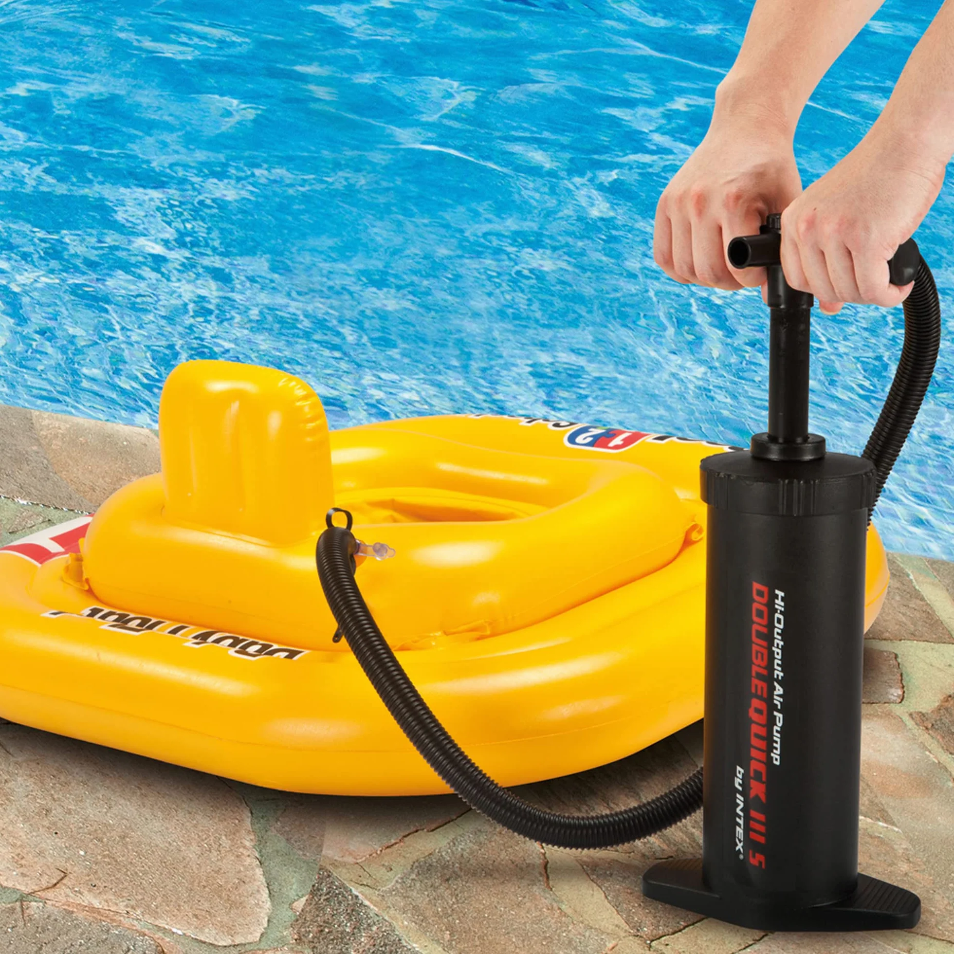 Intex 68605 Pompa Manuale Double Quick Plastica Nero 37 cm