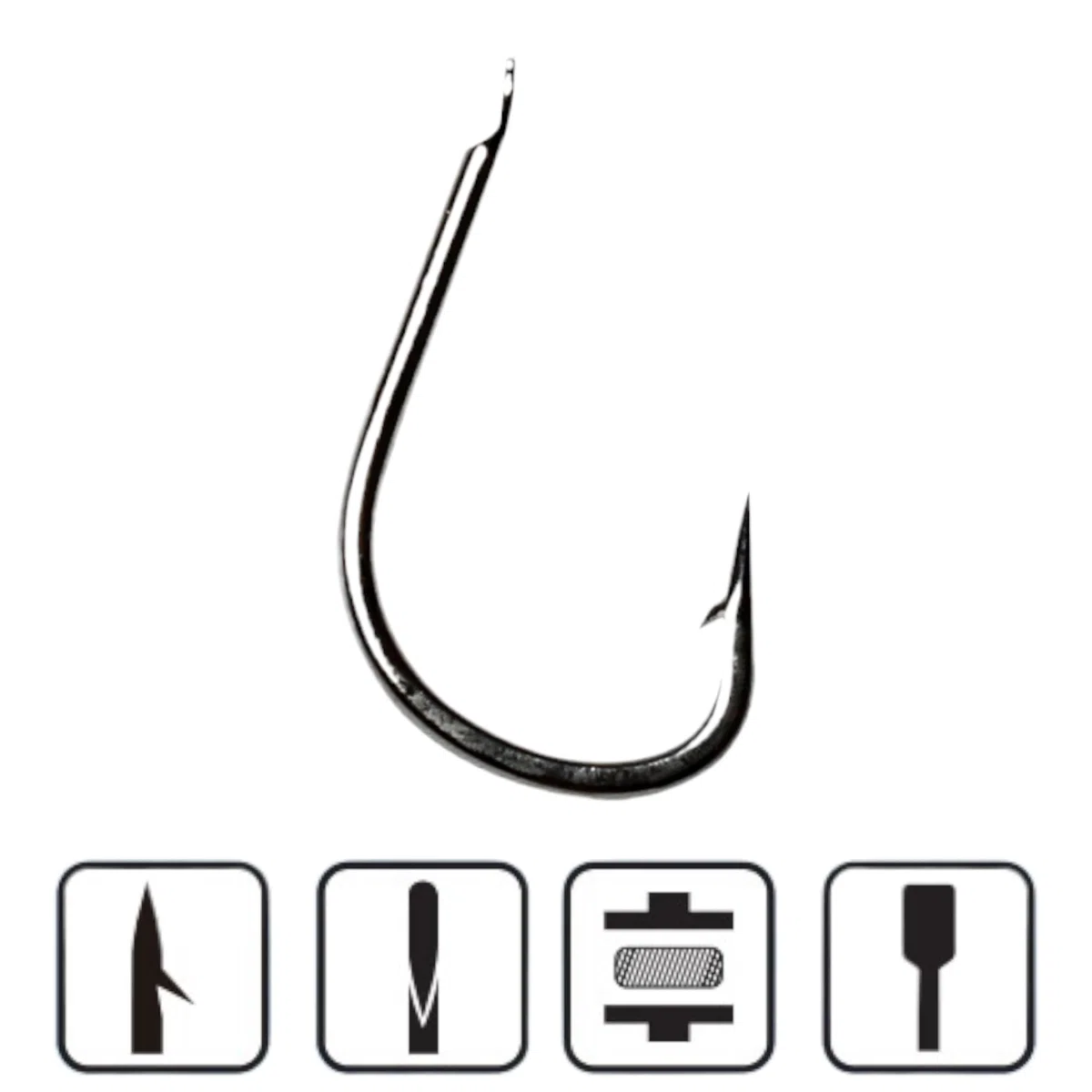 Set di 10 Ami da Pesca Legati TANAGO N16 - Filo da Pesca Monofilo DIA 0,10mm 50cm - Monofilamento - Articoli - Accessori - Attrezzatura Completo - Fishing Hooks Sport Set - Carpfishng Kit