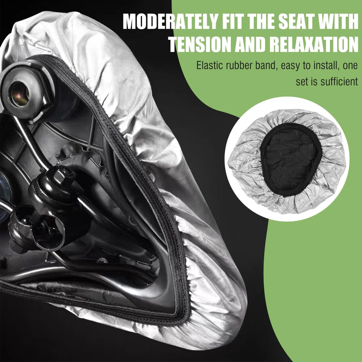 Set di 4 Coprisella Universali per Bicicletta - 100% Impermeabili, Protezione UV, Adatti per MTB, BMX, Bici da Corsa e Trekking - Materiale PVC Durevole e Leggero，Sicurezza e duratura