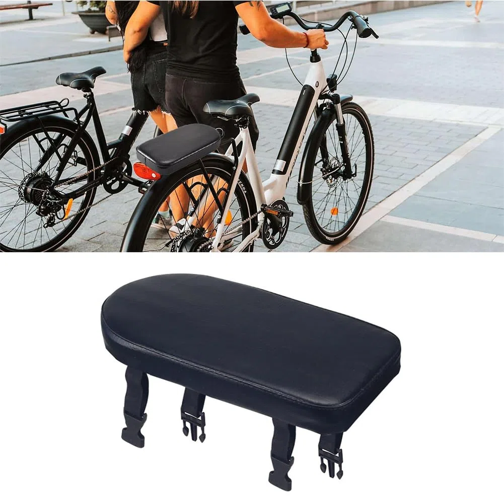 Cuscino Posteriore spessato per biciclette, sedile cuscino bambini, PU spugna morbida, accessori per bici