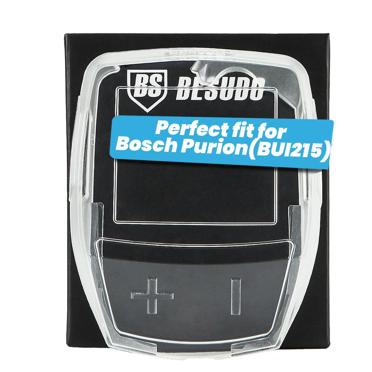 Besudo Custodia protettiva per unità di comando Bosch Purion – [100% trasparente e impermeabile] – Protezione schermo Bosch Intuvia trasparente –20-New-B