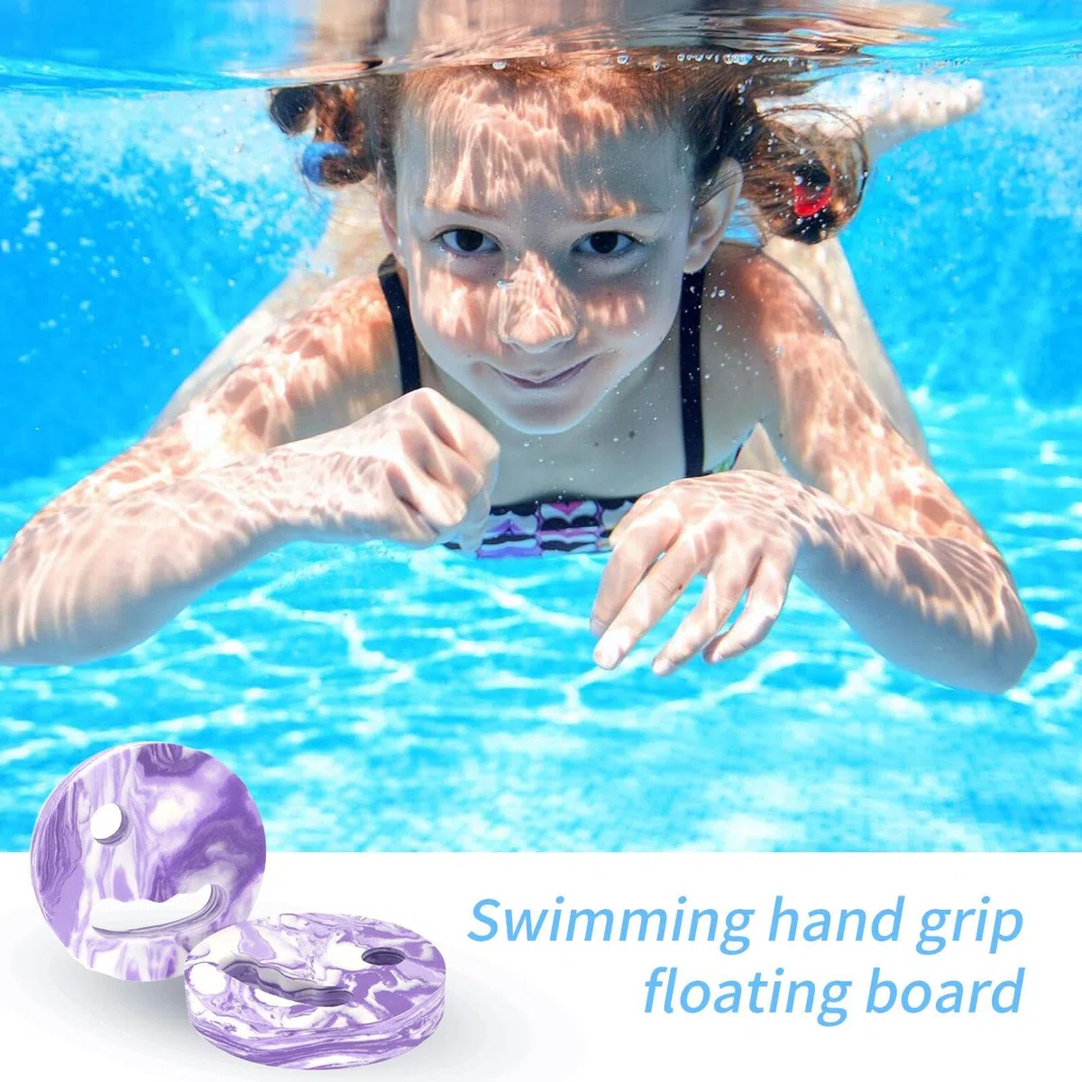 Dischi accademici di fitness - EVA Foam 18 x 3 cm Galleggiante Acqua Esercizio Discś | Aiuto per l'allenamento di nuoto con impugnatura antiscivolo, allenamento di resistenza alla piscina