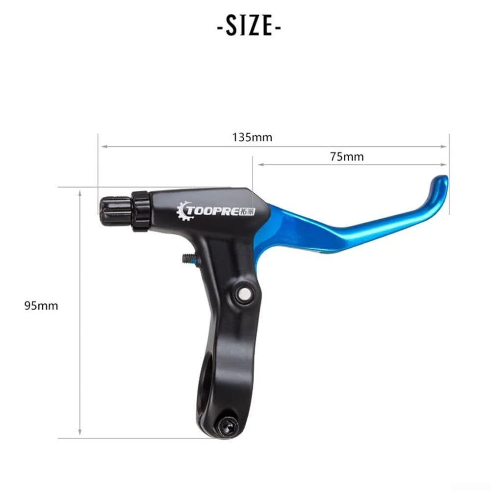 Leve del freno per bici, fr5 in lega di alluminio per freni a disco V-Brake Mountain Road Bike parti di ricambio (oro)