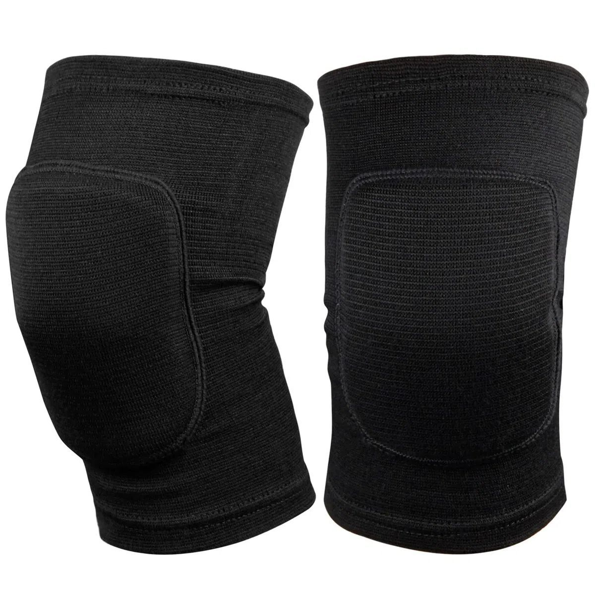 Ginocchiere Protettive Sportive Nero, 1 Paio Supporto Elastico per Ginocchio Antiscivolo, Ginocchiera Sportiva in Spugna Unisex per MTB, Pallavolo, Danza, Snowboard, Skateboard