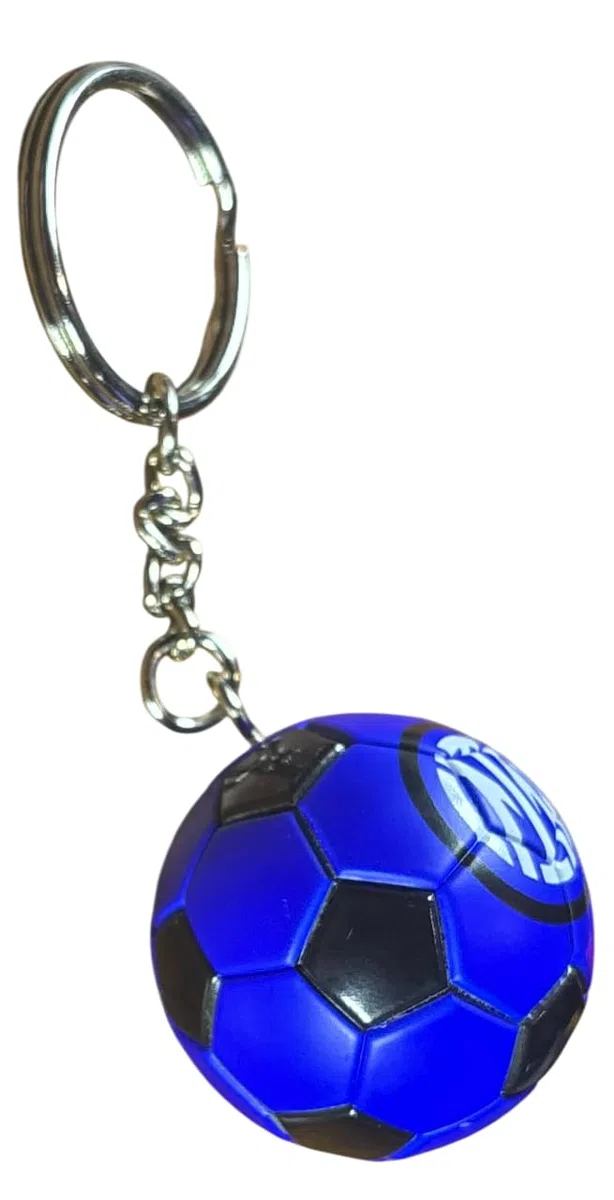 Generico Portachiavi palla inter calcio neroazzurro uomo donna bambino accessorio zaino fan idea regalo