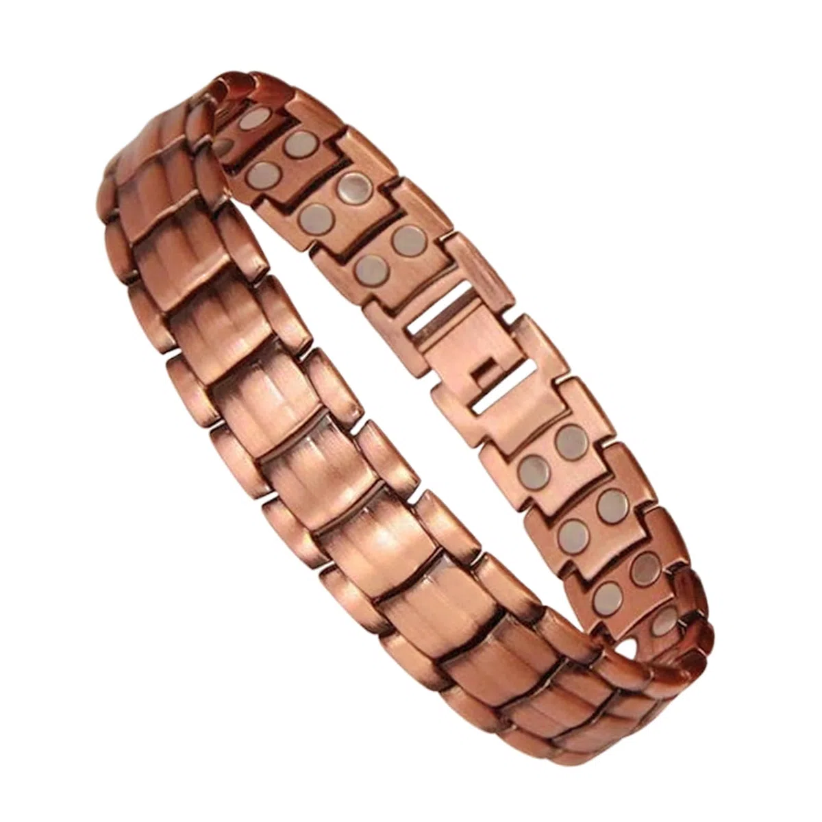 Bracciale In Rame Per Uomo | Bracciale In Rame Con Magnetini Regolabile Uomo - Gioiello Sportivo per Palestra Corsa Tennis Regalo Compleanno