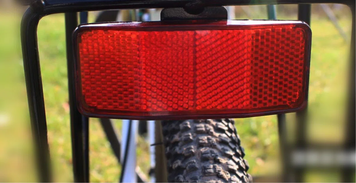 Bicicletta Bici Sicurezza Attenzione Attenzione Riflettore Disco per Portapacchi Posteriore Telaio