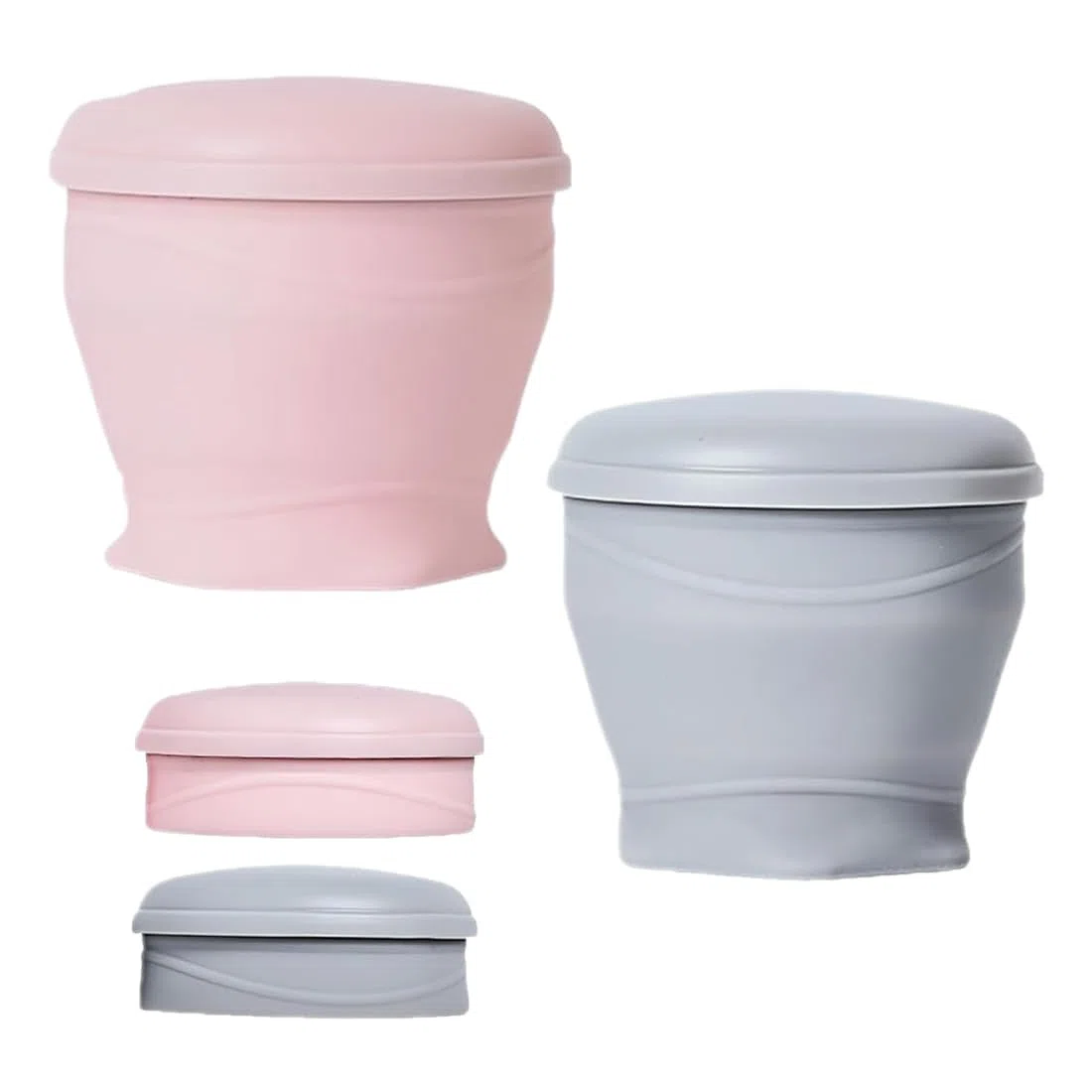 180 ml Tazza da campeggio pieghevole in silicone, 2 Pezzi, Bicchieri Richiudibili da Viaggio, con Coperchio, Ideale per Picnic, Campeggio, Escursionismo, Multicolore