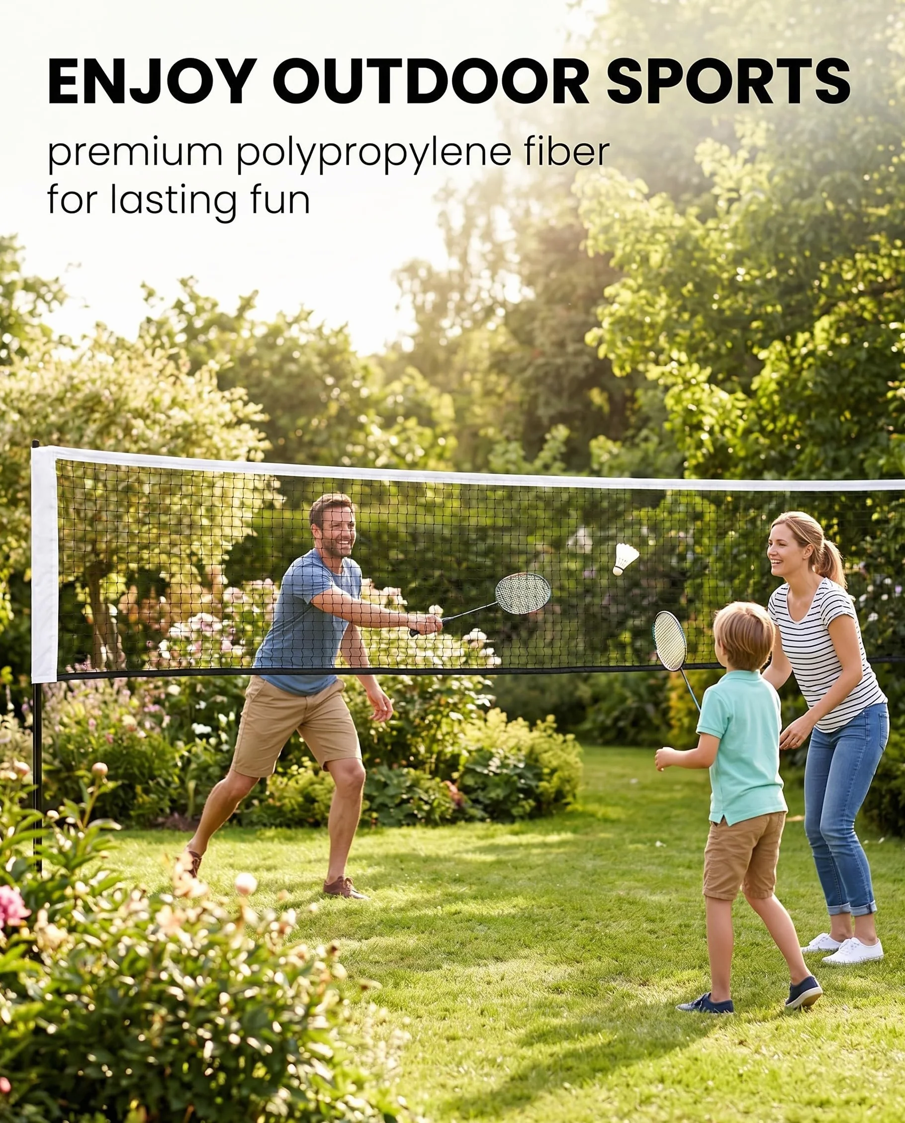 1 pezzo Rete da Badminton Portatile,pallavolo da giardino, Pallavolo Regolabile Pieghevole, Tennis Standard per Giardino Spiaggia Sportivo All'Aperto, rete pallavolo