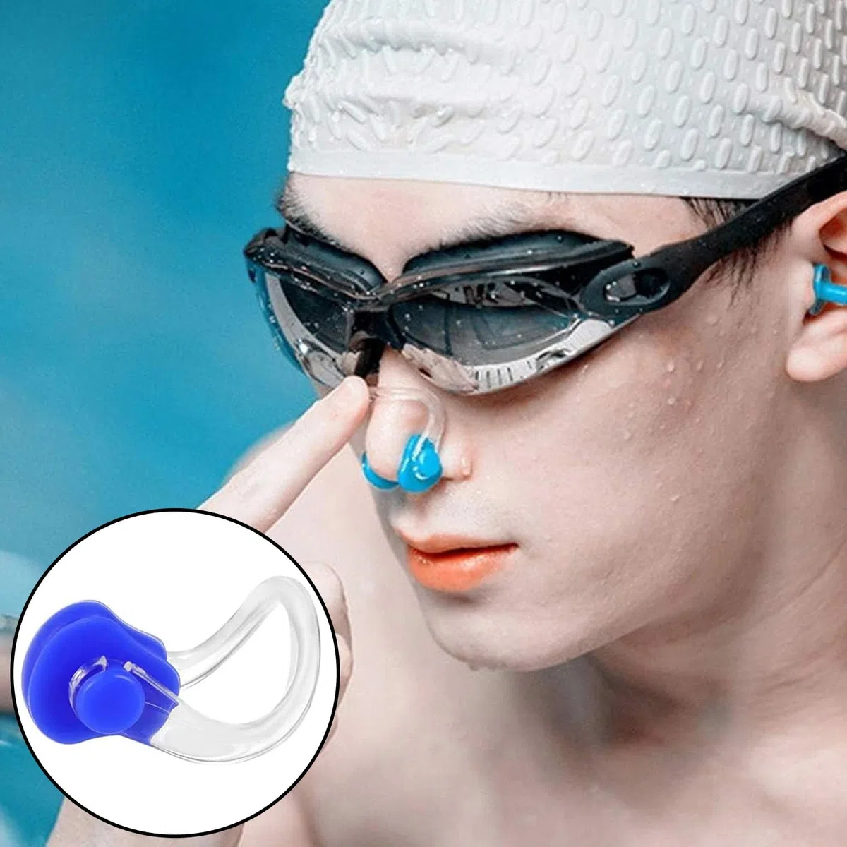 10 Pezzi Nuoto Naso Protettore, Nuoto Naso Clip, Protezione per Il Naso Impermeabile, Tappo per Il Naso da Nuoto, Clip per Naso da Nuoto per Bambini, per Bambini, Adulti, Principianti
