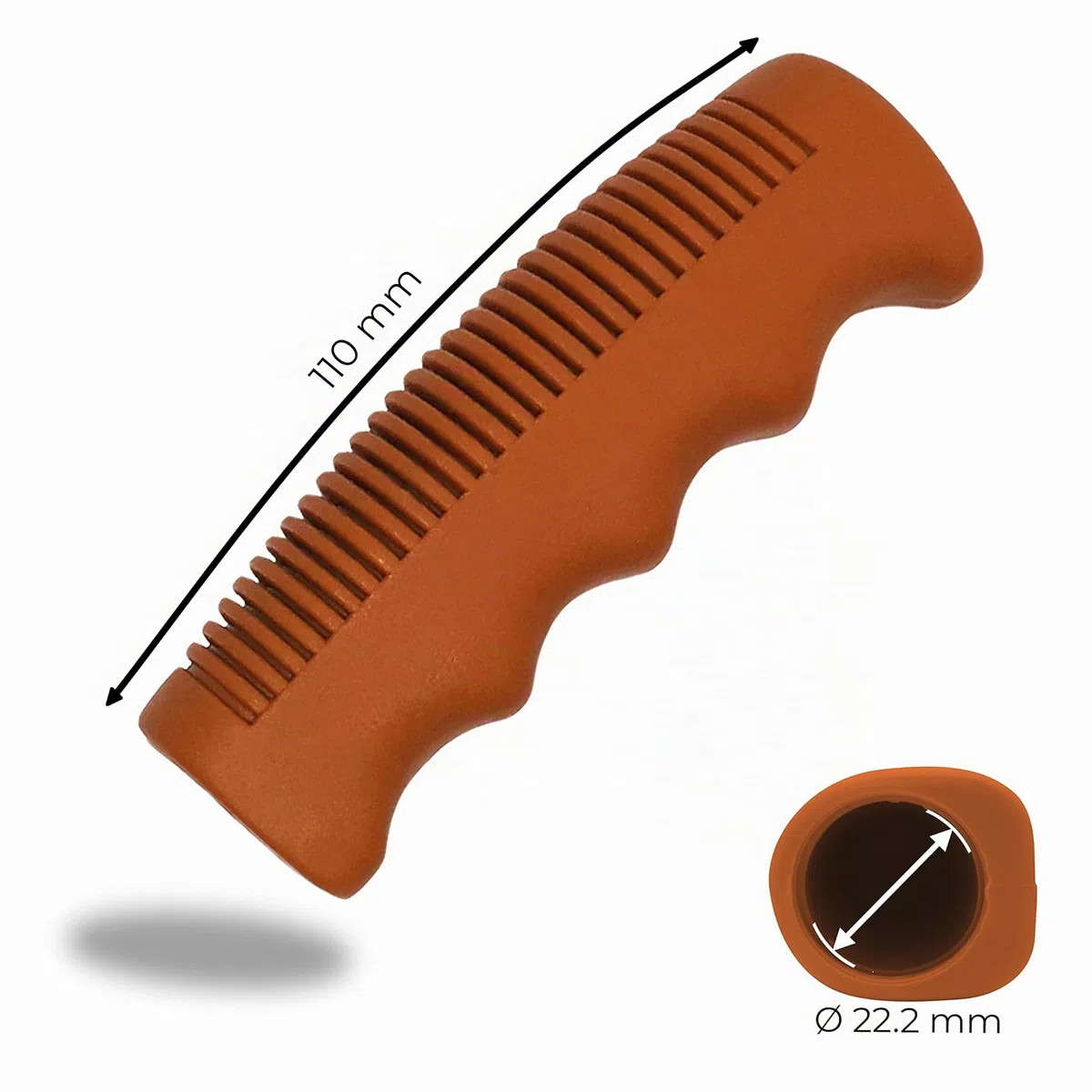 LOEVELOSI, manopole per bicicletta, nere, in stile vintage / bicicletta olandese, con impugnatura comoda, per lato destro e sinistro