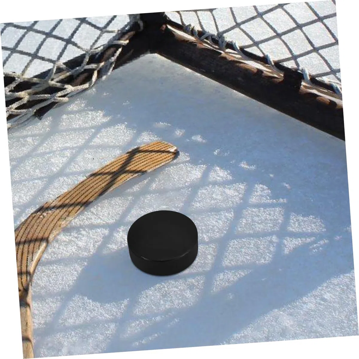 Disco Hockey su Ghiaccio in PU Resistente all'Usura per Allenamento e Pratica Adatto a Ragazzo e Adulti per ed Esterni e Facile da Trasportare