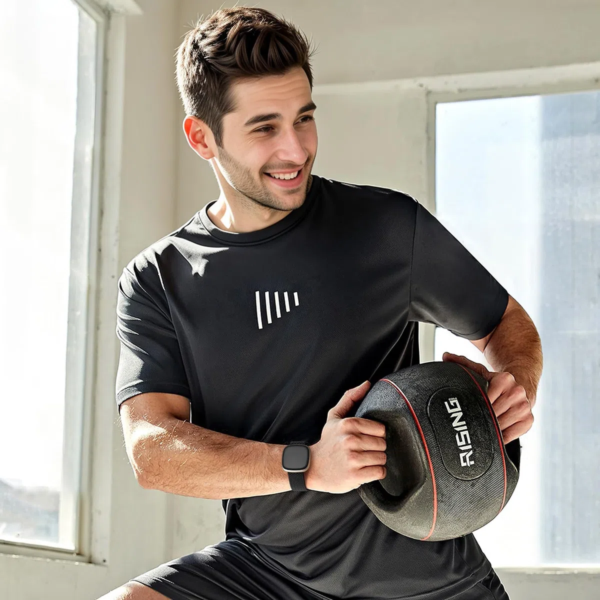 Oielai Intrecciato Band Compatibile con Cinturino Fitbit Versa 4, Cinturini Versa 3, Fascia Sportiva in Morbido Nylon con Chiusura Magnetica per Fitbit Sense 2, Sense per Uomini Donne