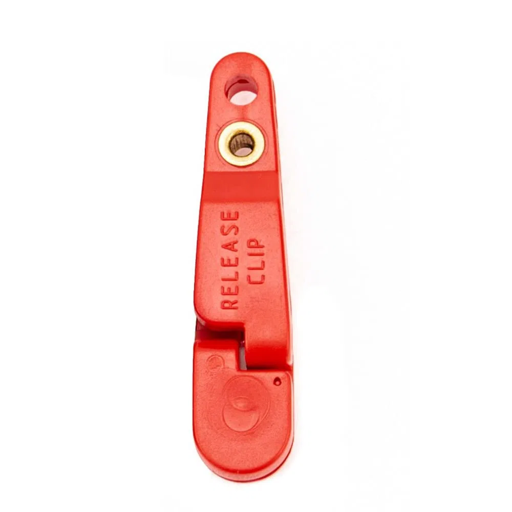 4 Clip a Scatto a Tensione Pesante per aquiloni, Planer, downrigger, Pesca a traina (Rosso)