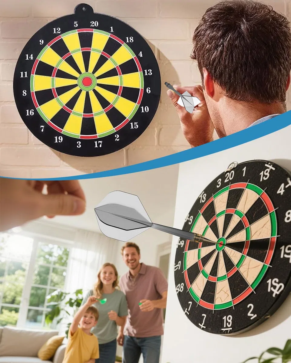 12pcs Freccette con Fusto per Freccette Soft Dart, Filettatura 2BA, Accessorio Completo per Freccette da Gioco Professionali