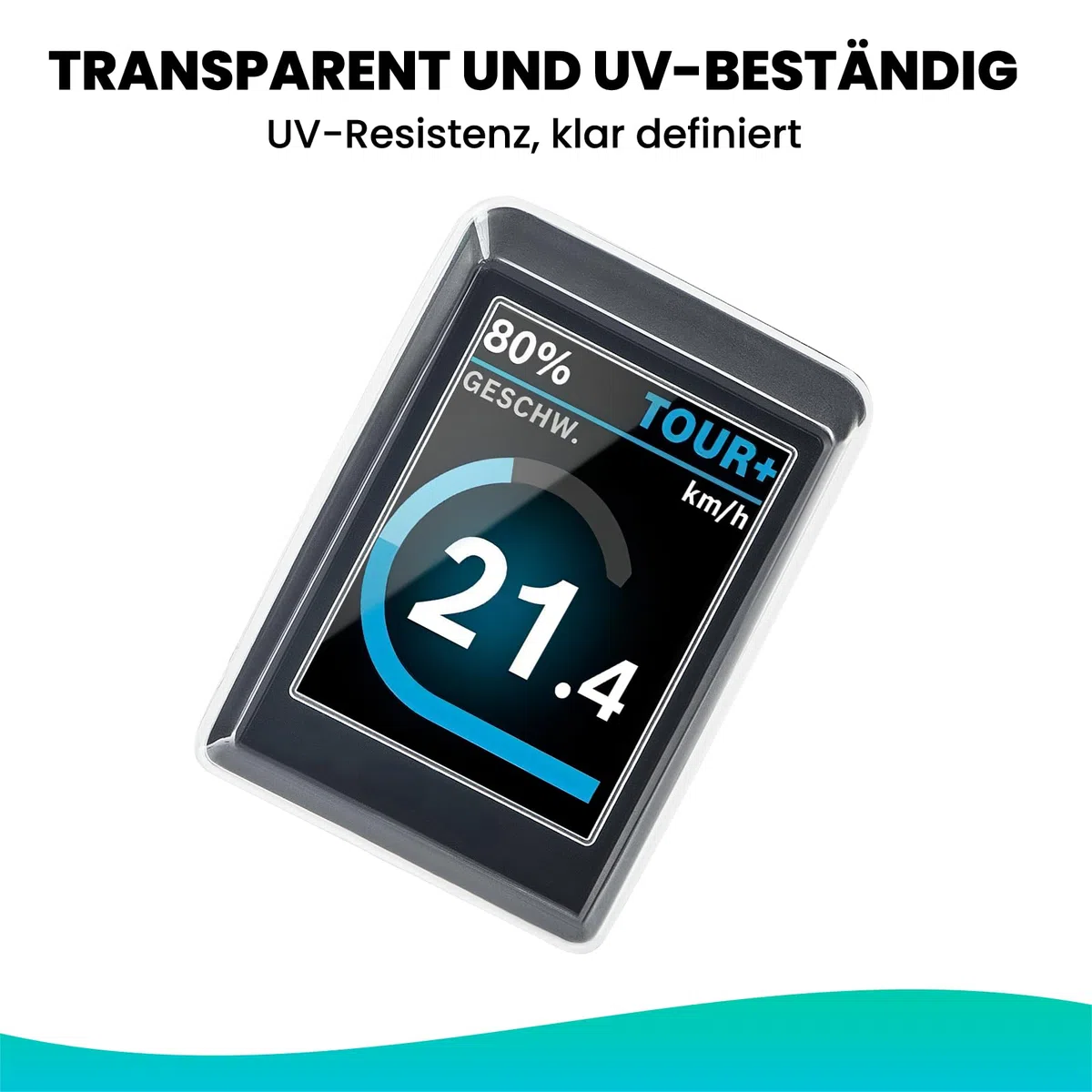 Besudo Custodia protettiva adatta per display Bosch Kiox 300 – Pellicola protettiva trasparente per Kiox 300 contro acqua, polvere e graffi – Cover per computer bici – Accessori per bici