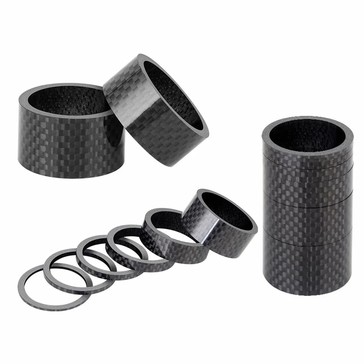 5 distanziatori per pipa manubrio bicicletta, distanziatori per manubrio bicicletta, distanziatori per serie sterzo, anelli distanziatori per pipa da 3 mm/5 mm/10 mm/15 mm/20 mm