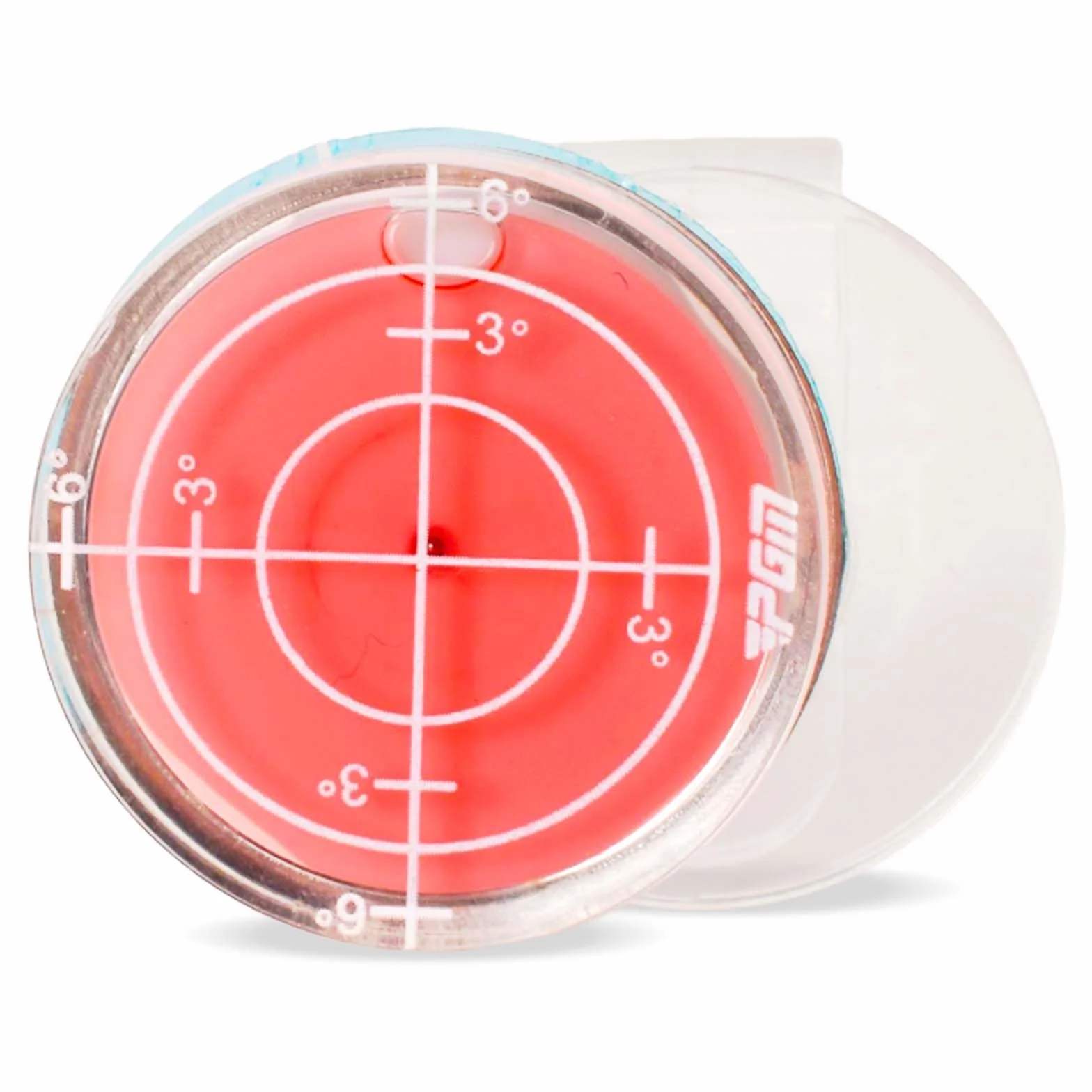 Golf Green Reader, Golf Ball Marker with Level, Alta Precisione, Putt Green Reader, con Magnetica Golf Hat Clip, per Interni Esterni (Rosso)