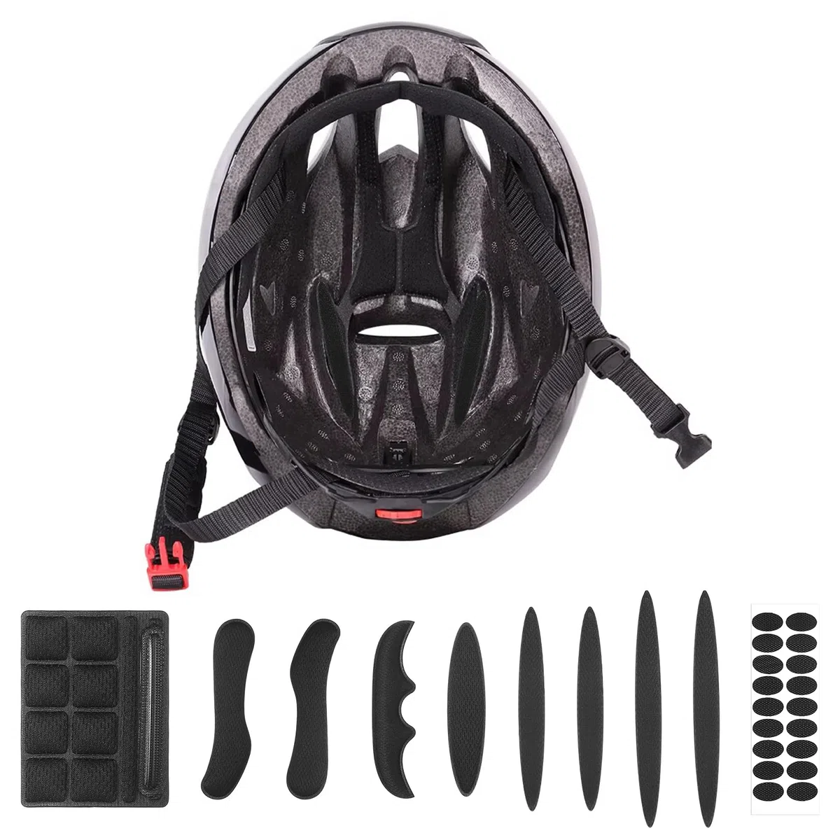 wugongshan 30 Pz Imbottitura Casco Moto, Schiuma Imbottitura Casco Bici in Morbida Spugna, Imbottiture per Cascos da Bicicletta e Moto Interna Corsa Ciclismo