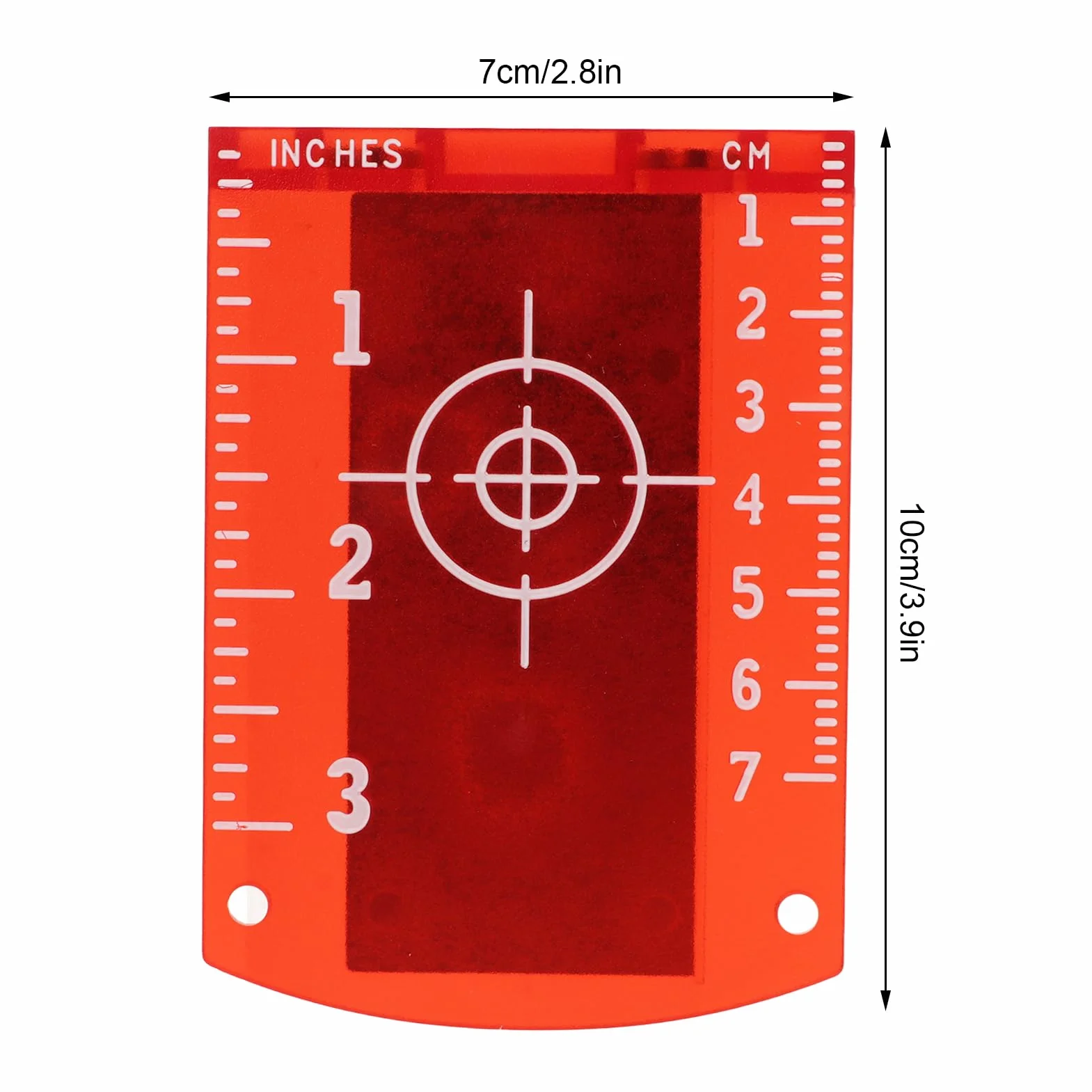 Bersaglio Laser Magnetica, 2 Pezzi Target Laser rosso Con Riflettori, Piastra Bersaglio Laser Targhetta Target Per Livelle Laser Con Pollici/Centimetri Per Allineare Livelli Di Linea Laser