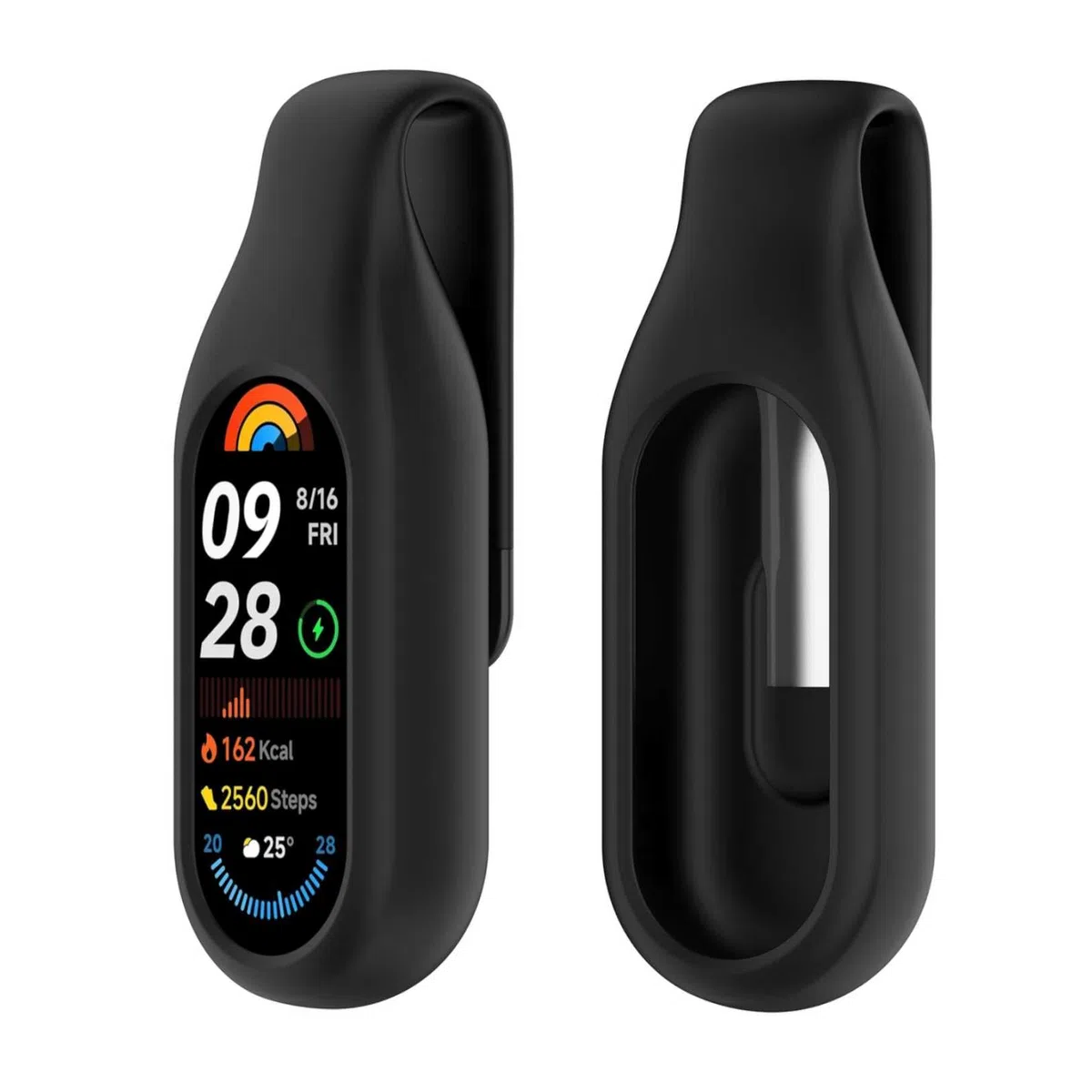 Supporto clip compatibile con Xiaomi Smart Band 9/Smart Band 8 accessori supporto in silicone