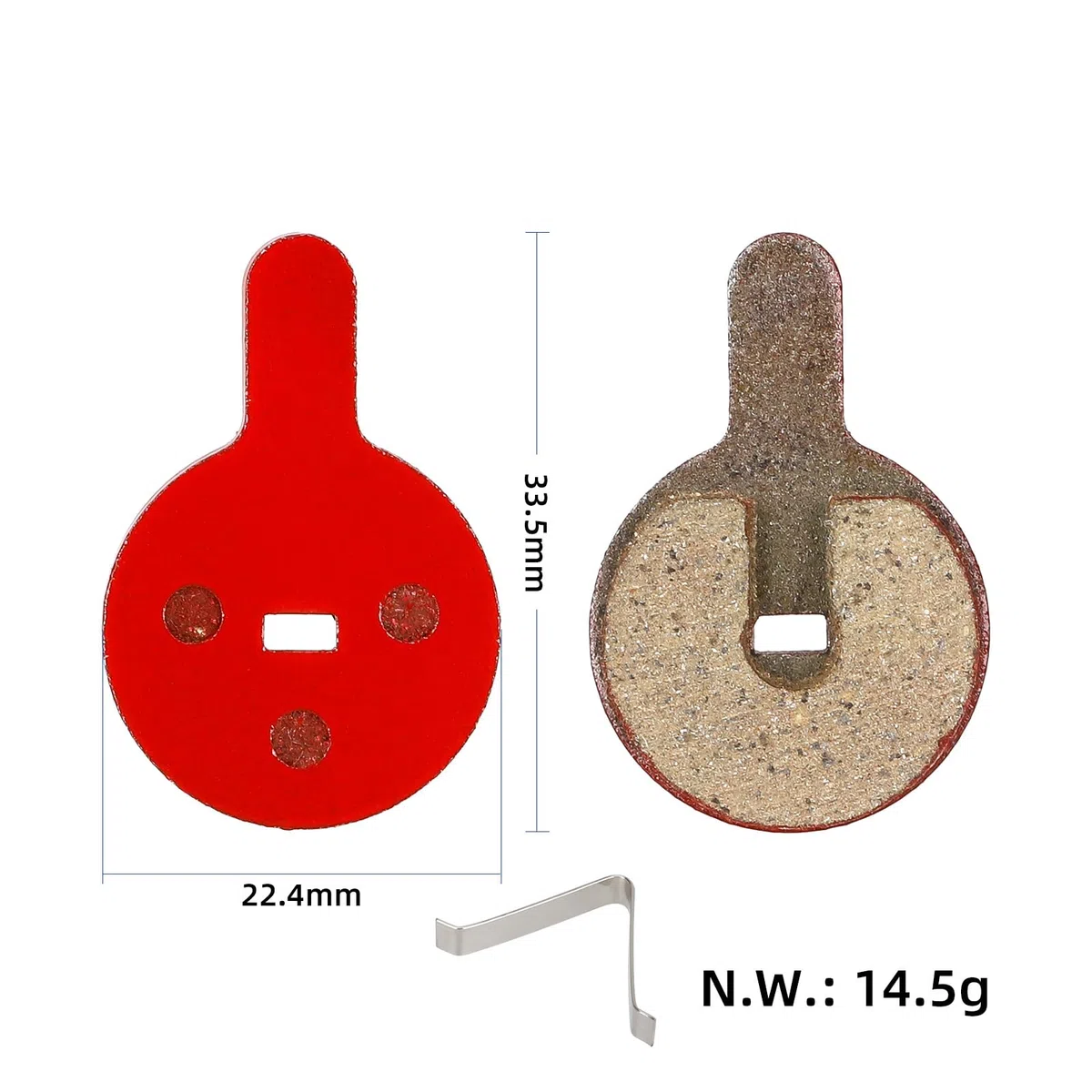 Pastiglie freno per Kukirin G2 Pro, Kukirin G2 Max, Dualtron Togo, Hitway H5 Urbanglide AllRoad Scooter Elettrico Freno a Disco Linings Pad per Freno a Disco Scooter Ricambio Accessori Pad Pad