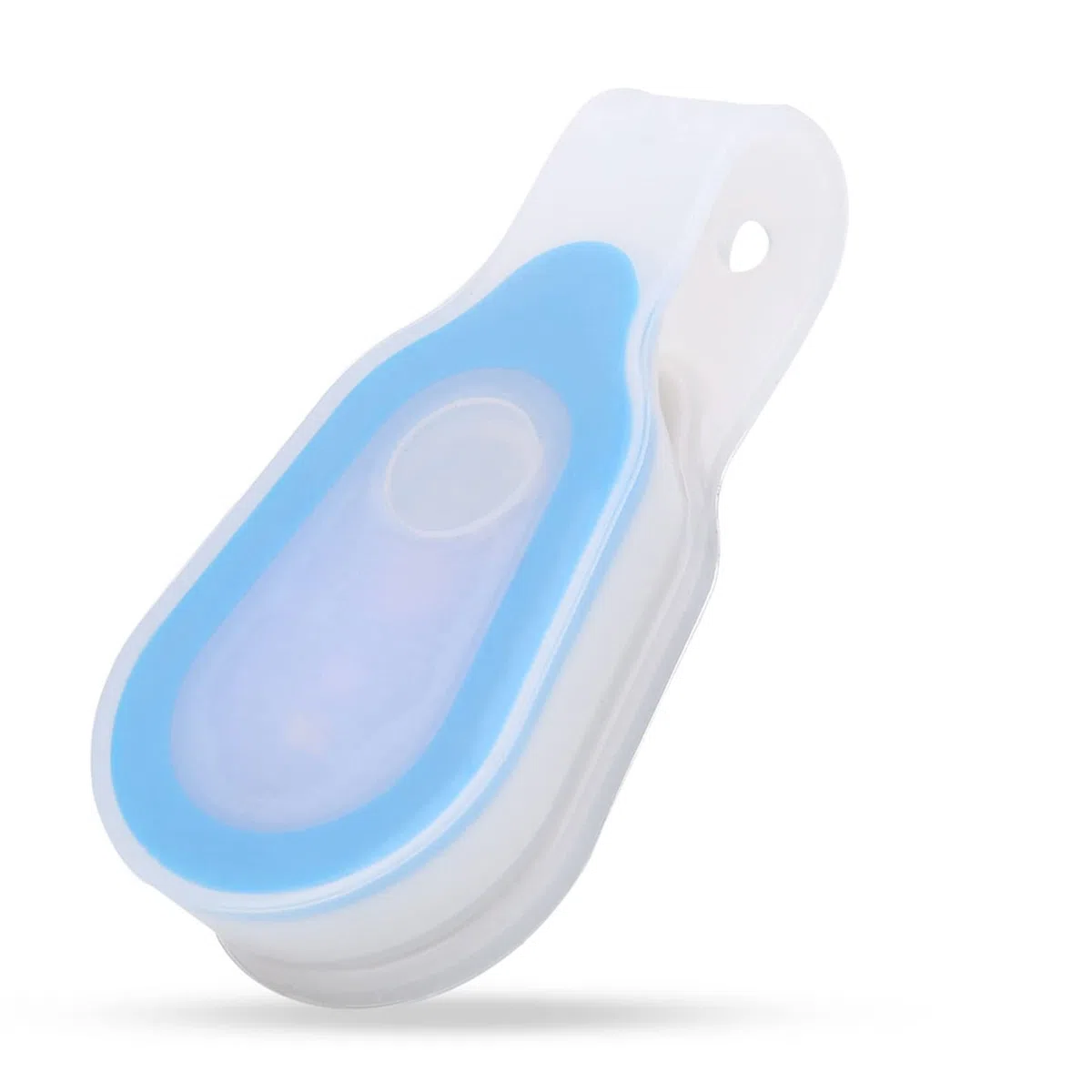 Luce da corsa, Mini luce notturna a LED portatile da esterno impermeabile Lampada da corsa con clip in silicone per cam, escursionismo, camminata con il cane, corsa, arrampicata (Blau)