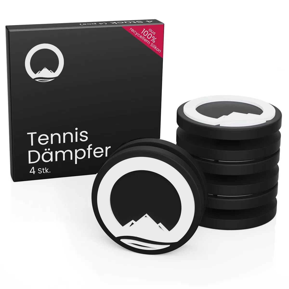 Otaro antivibrazione Tennis per Racchette da Tennis – 4 Pezzi – 100% Riciclato – Ammortizzatore di Vibrazione Come Accessorio da Tennis