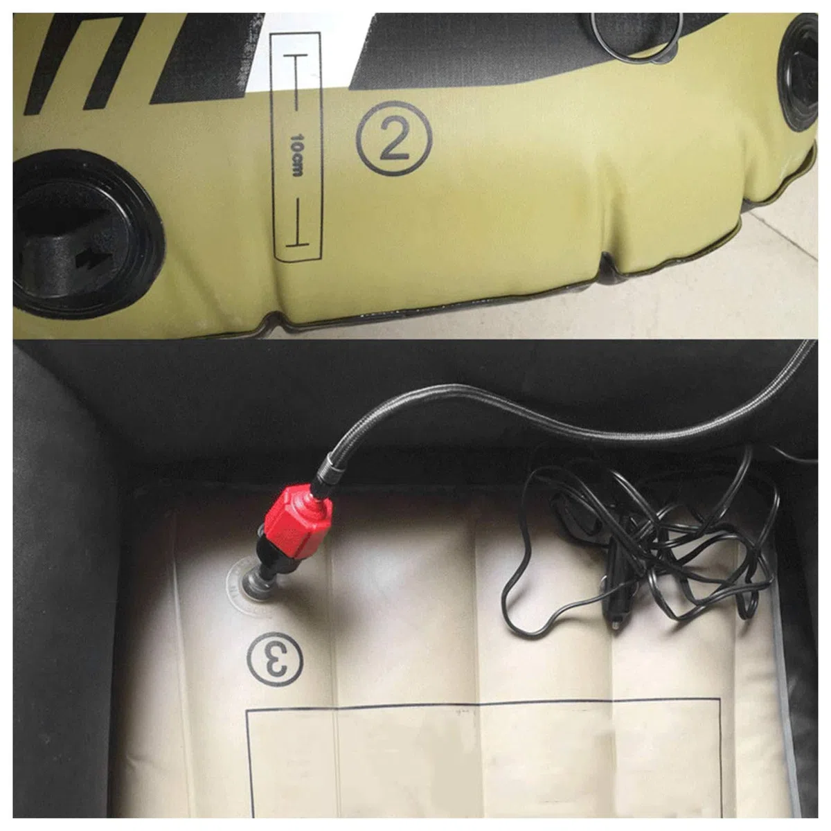 Oumers Adattatore per pompa gonfiabile, convertitore per pompa ad aria, 4 standard, attacco convenzionale per valvola dell'aria per gommoni, stand up paddle, letto gonfiabile, ecc