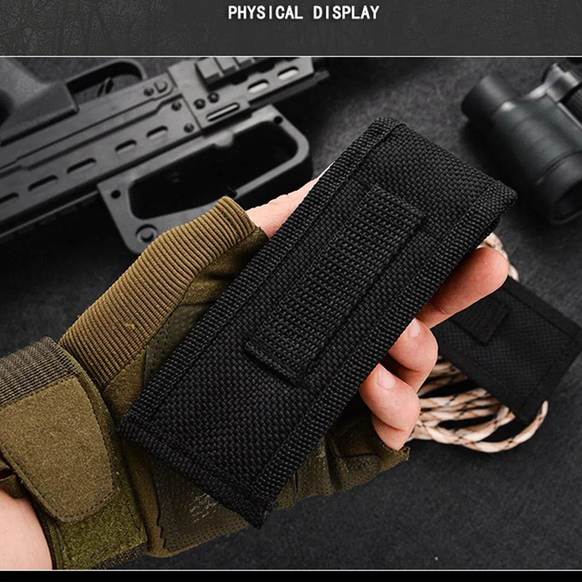 2 pz cintura coltello custodia custodia in nylon Oxford panno guaina coltello pieghevole adatto per uso esterno fino a 13 cm di lunghezza
