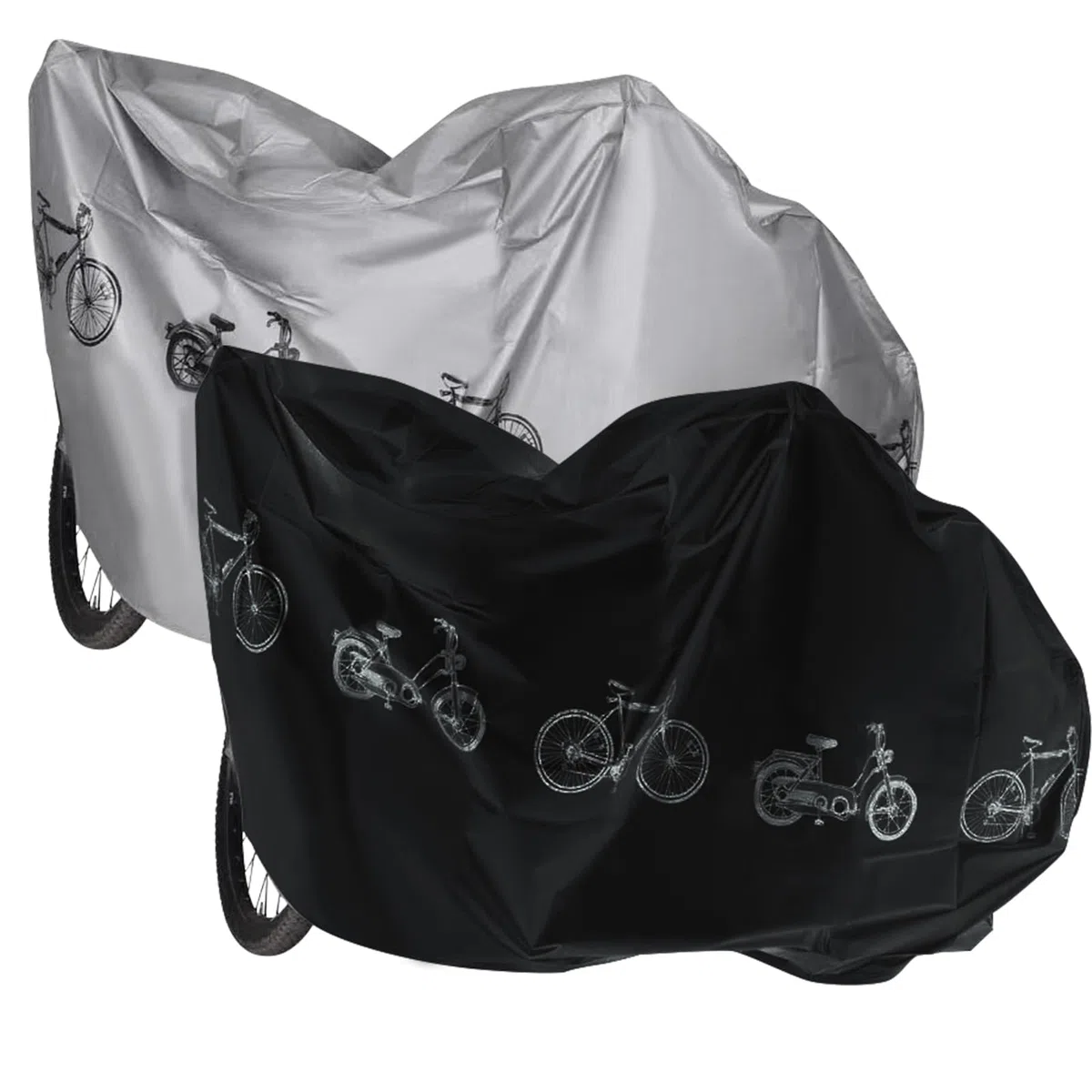2 Pezzi Copri Bicicletta Esterno, Telo Bici Impermeabile per Esterno, Copribicicletta Esterno Impermeabile, Copertura Biciclette da Esterno, Telo Copribicicletta Esterno, Telo Copri Bici