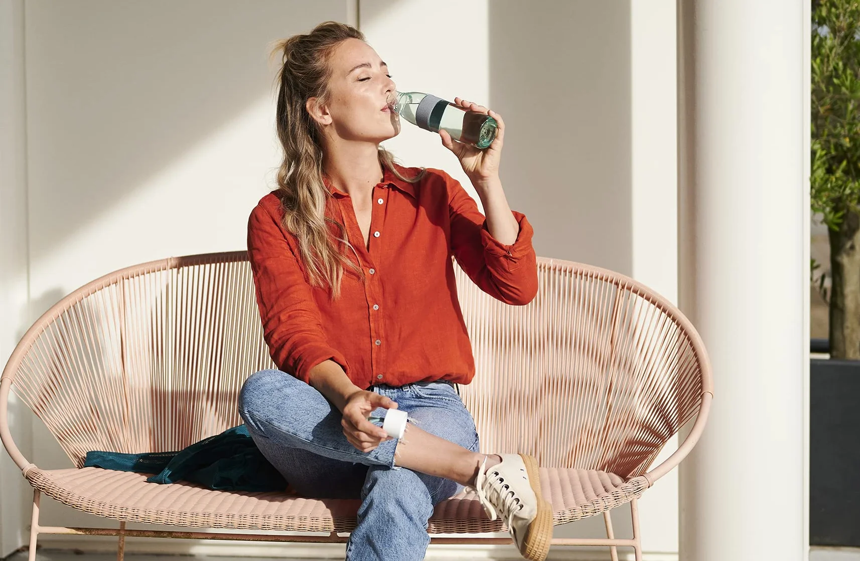Mepal - Botella de agua Ellipse - Botella de agua reutilizable - Botella a Prueba de Fugas apta para Bebidas Carbonatadas - para Adultos y Niños - Sin BPA - 500 ml - Nordic blue