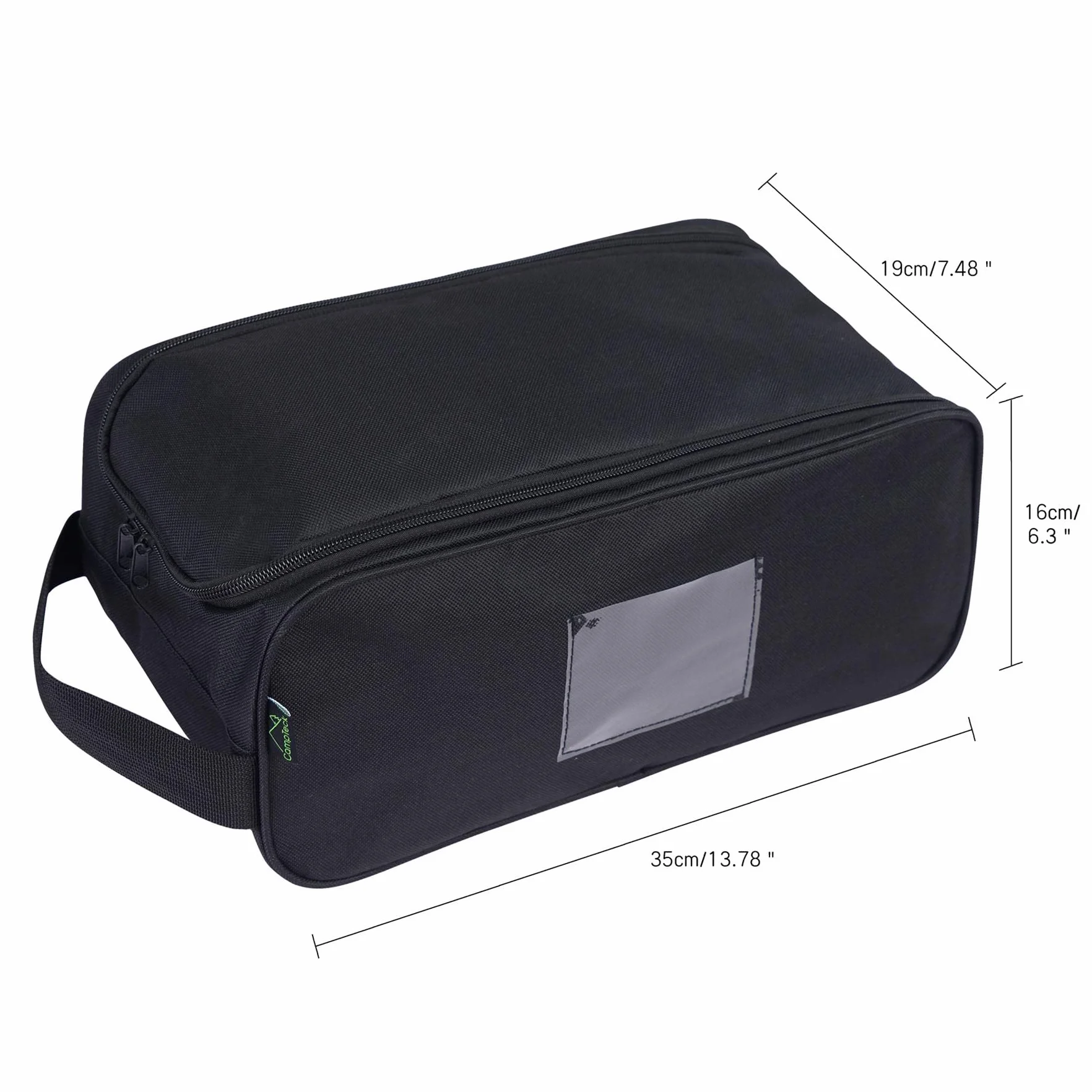 CampTeck U7237 Shoe Bag Polyestere Unisex - Sacca Porta Scarpe, Calcio, Golf, Palestra, Borsa Portascarpe - Nero