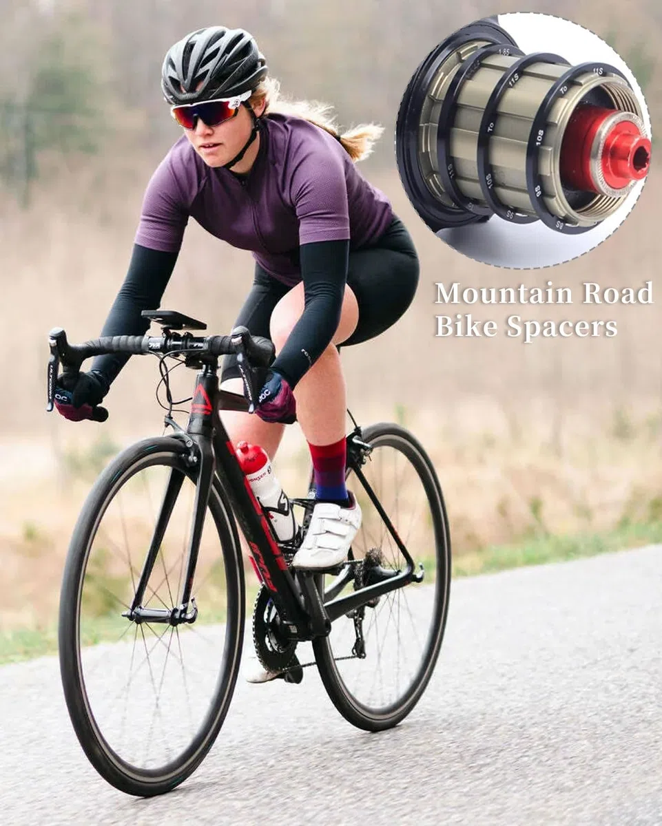 7 PCS Distanziali Pacco Pignoni, Distanziale Bici del della Bici Spacer Guarnizione della Rondella dell'asse Movimento Centrale della Bicicletta,rondelle per ruota libera della bicicletta
