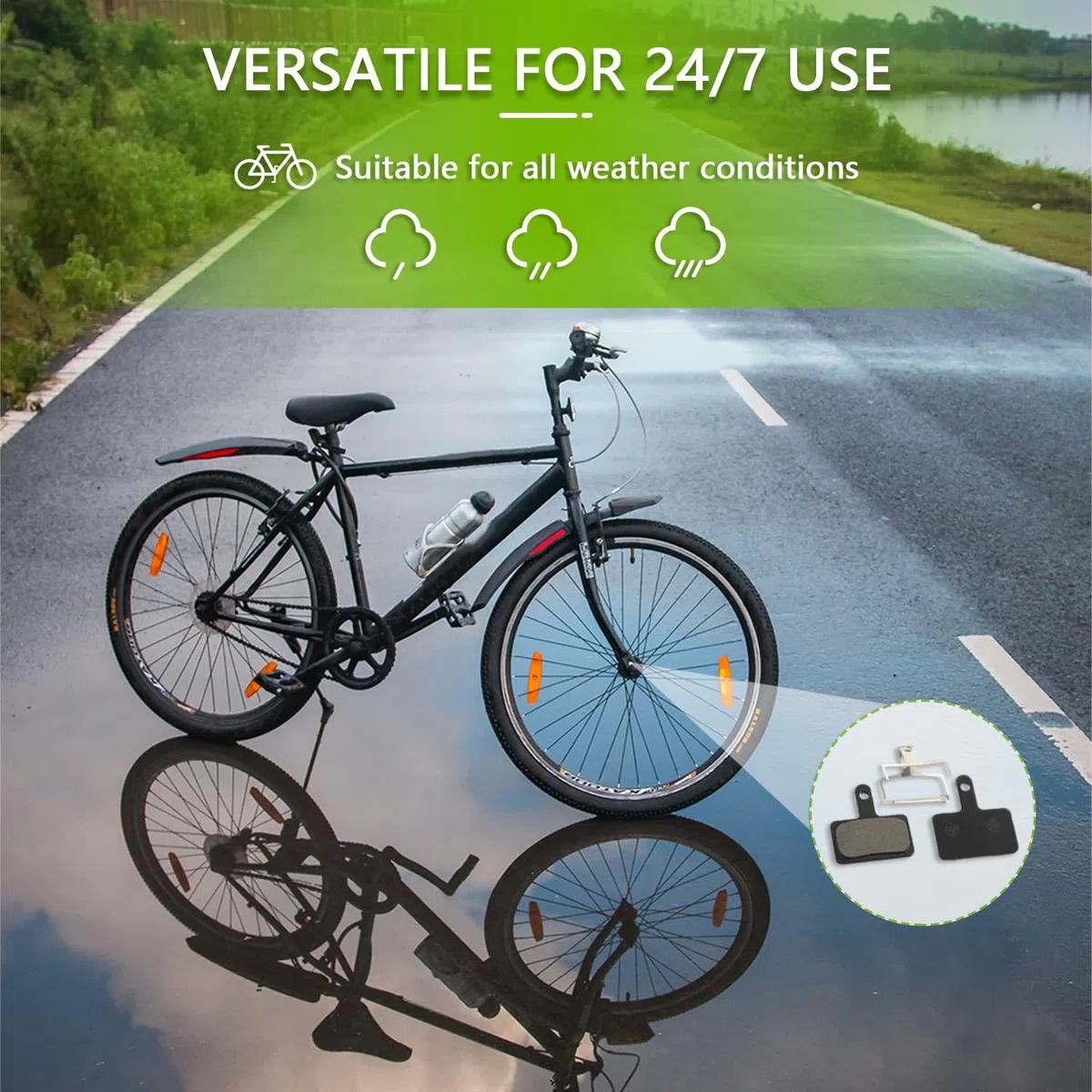 Pastiglie Freno Bicicletta Freno a Disco Prestazioni Elevate Per Shimano Freni B01S (Confezione da 4 Pezzi)