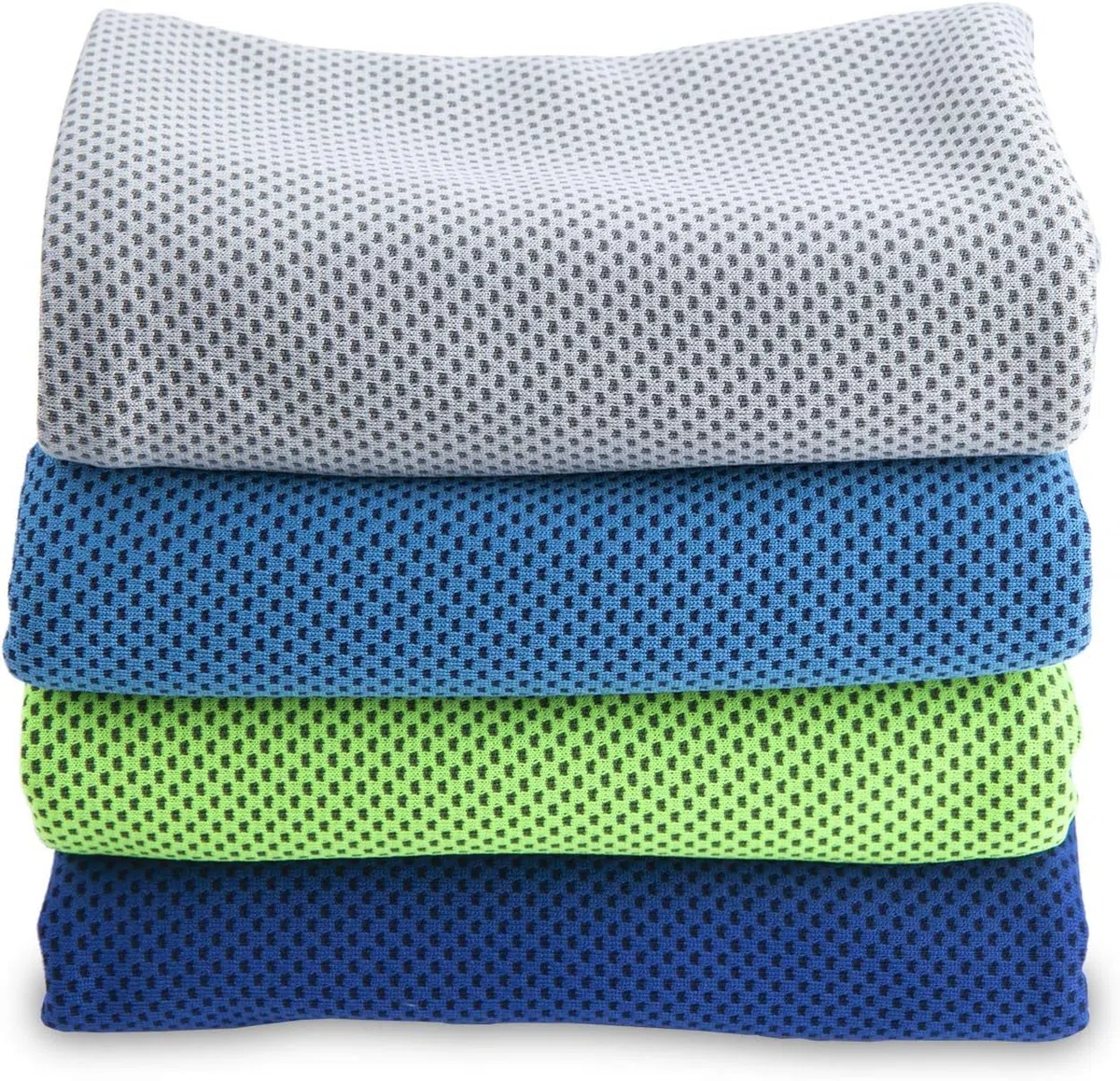 4 Pezzi Asciugamano Raffreddamento, 100 X 30CM Asciugamano Rinfrescante Sportivo, Asciugamani Golf, Asciugamani Microfibra, Cooling Towel, Adatto per Fitness, Sport, Yoga E Viaggi (A)