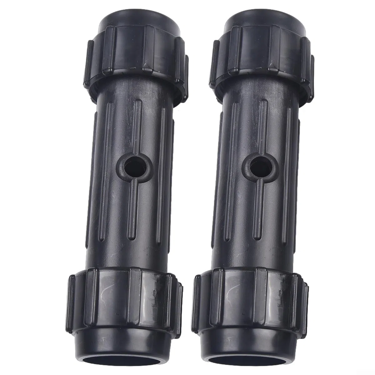 2 connettori per pagaia per kayak, diametro interno 28 mm, in plastica ABS, parti di ricambio per canoa, barca, remi, design ispessito, nero