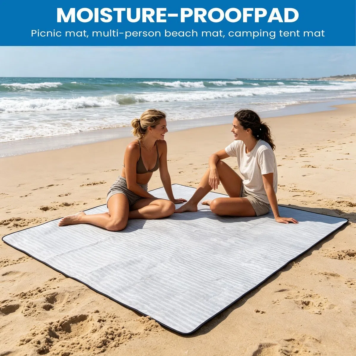 Estera aislante - Rollo de dormir de 240x240 cm, solución de almacenamiento sin esfuerzo | Almohadilla aislada para tienda de campaña con diseño estructural engrosado, estera de espuma de aluminio par