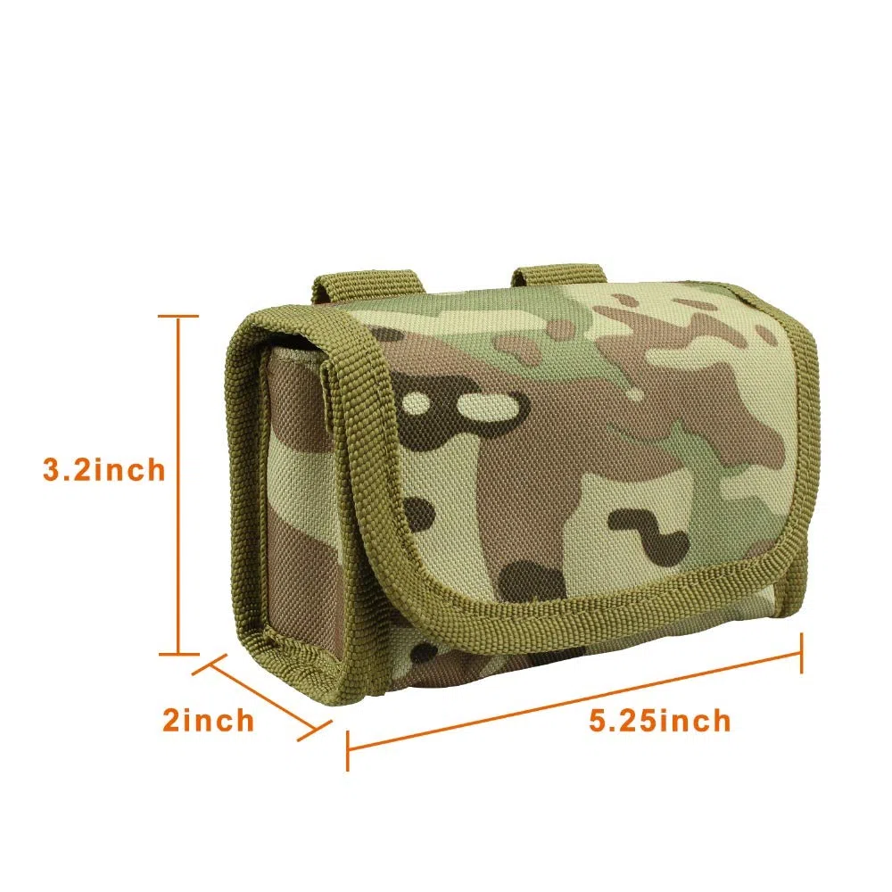 Tactical 10 Colpi shotshell Ricarica Titolare Molle Sacchetto per 12 Gauge/20G Caricatore Munizioni Rotonda Cartuccia Titolare tattico Pouch