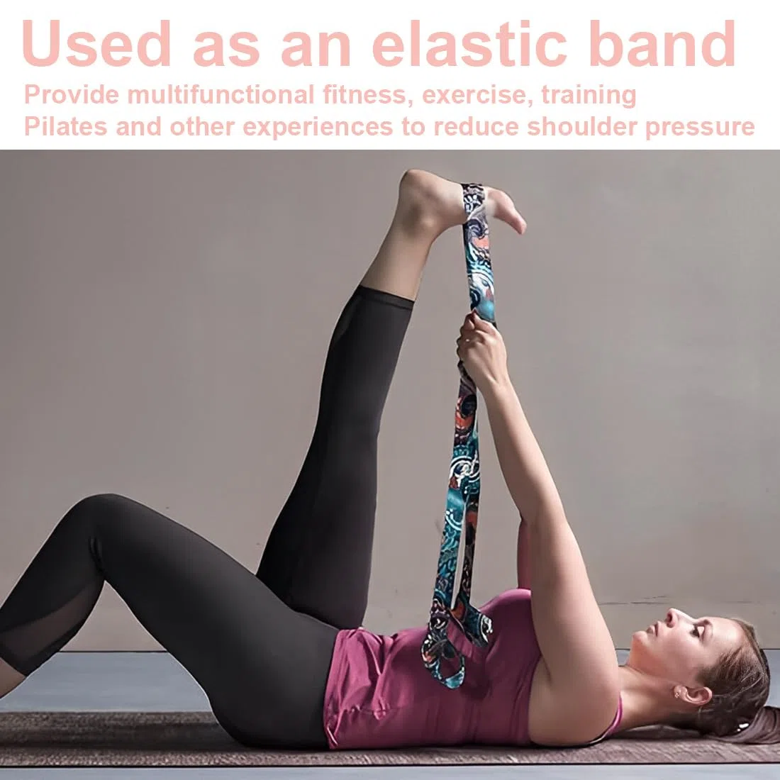 2 Pezzi Cinghia Yoga Mat, Straps Palestra, Porta Tappetino Yoga, Cinghia Per Il Trasporto Da Yoga Regolabile, Pilates, Esercizi, Aerobica, Tappetino Esercizi Sport