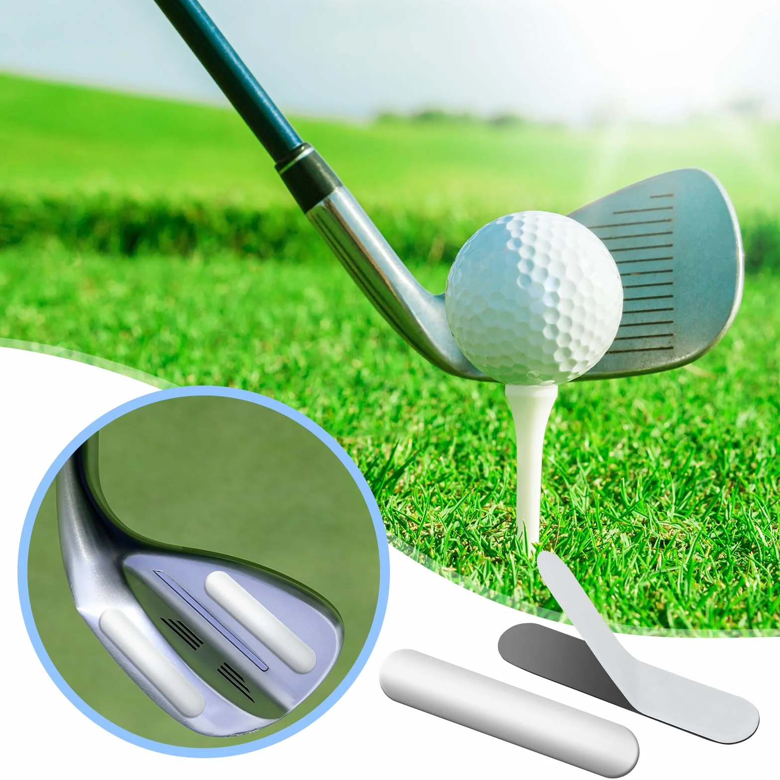 30 nastri di piombo da golf, nastro adesivo di piombo con scatola per regolare il peso di mazze da golf, racchette da ping pong, tennis, racchette da badminton