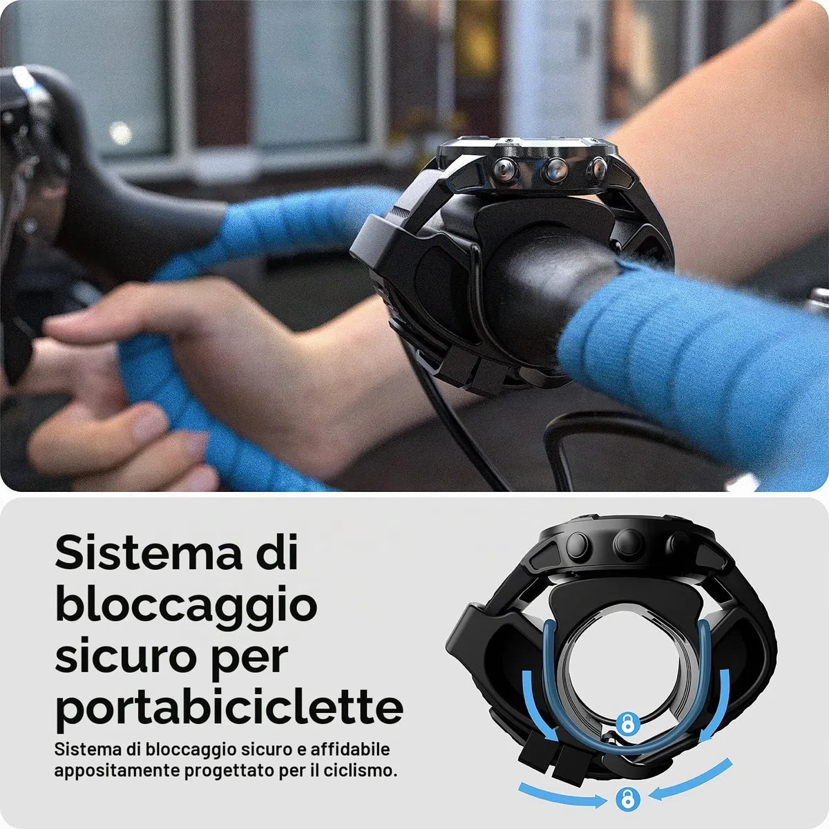 TUSITA Bicicletta Orologio Supporto Compatibile con Garmin - Progettato per Polar e Altri Orologi