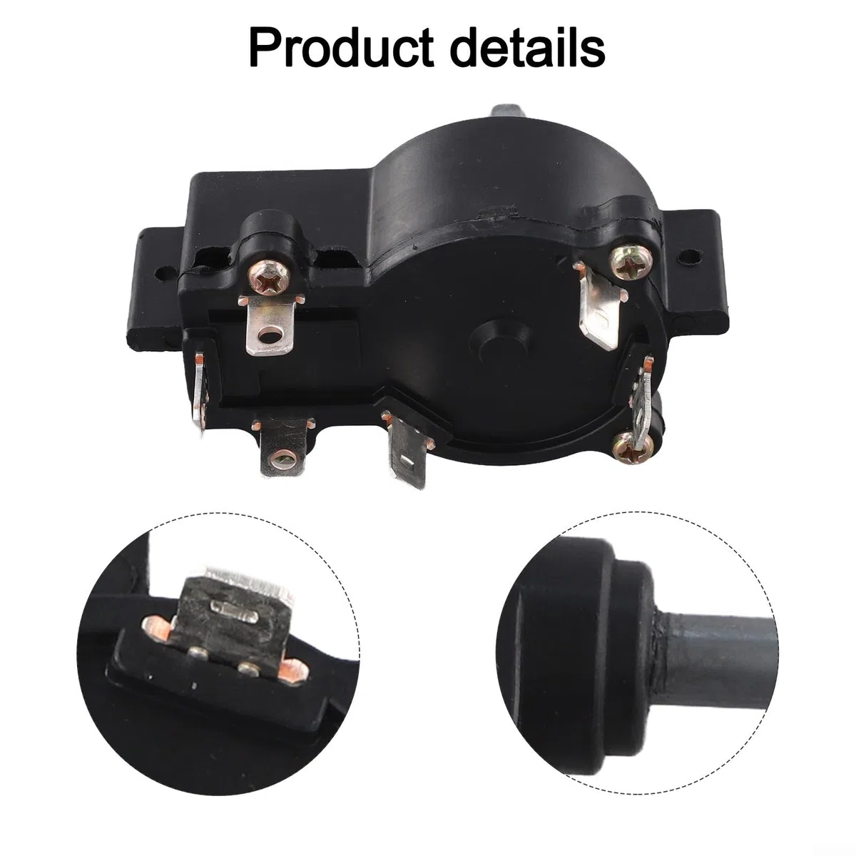 Eawfgtuw Interruttore di controllo della velocità del motore elettrico marino fuoribordo controller compatibile con ET45L ET55L ET65L 12V nero design impermeabile