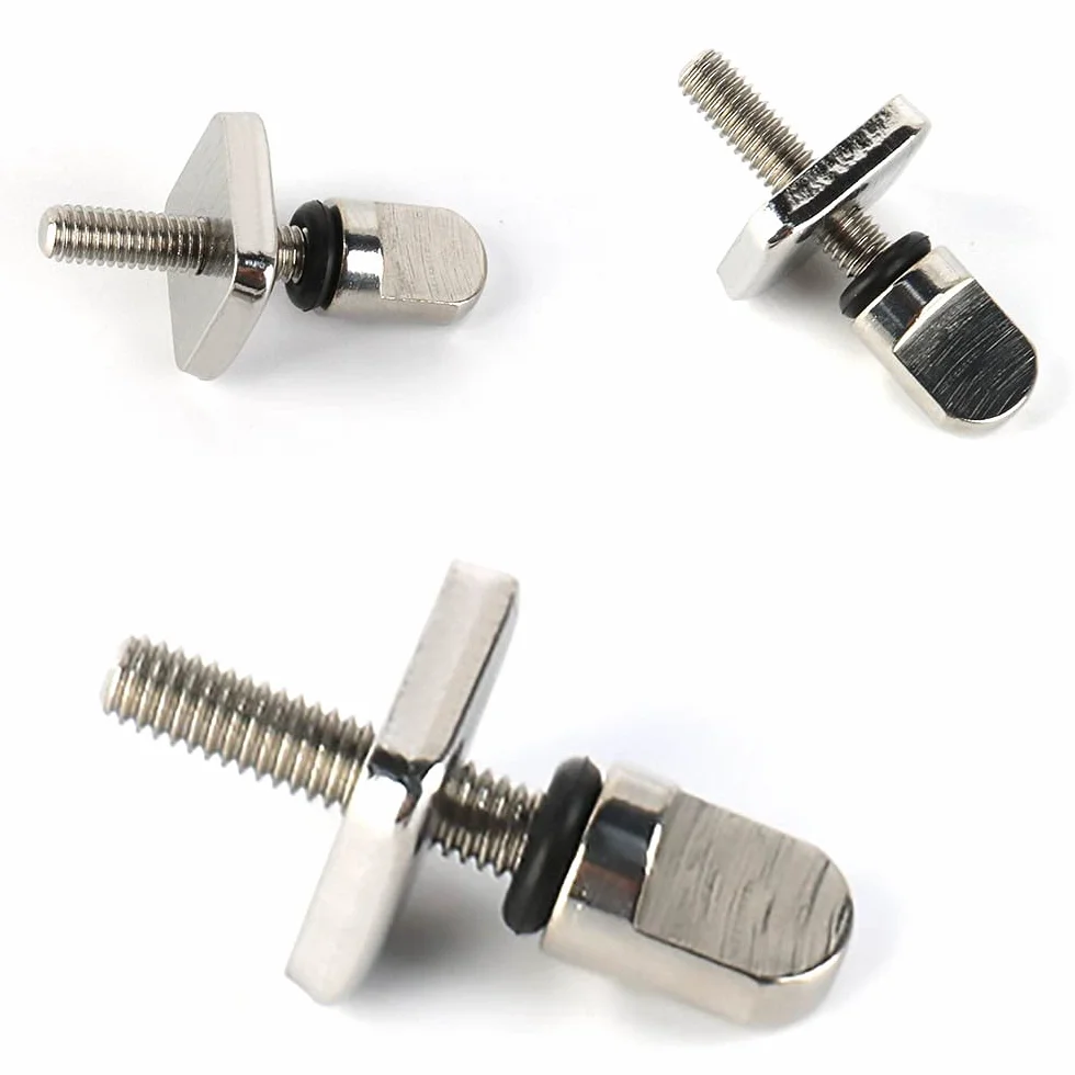 Tavola da surf Vite, Vite per pinna da surf, 5 pezzi di viti per accessori per tavola da surf Kit di ricambio per piastra durevole in acciaio inossidabile per longboard