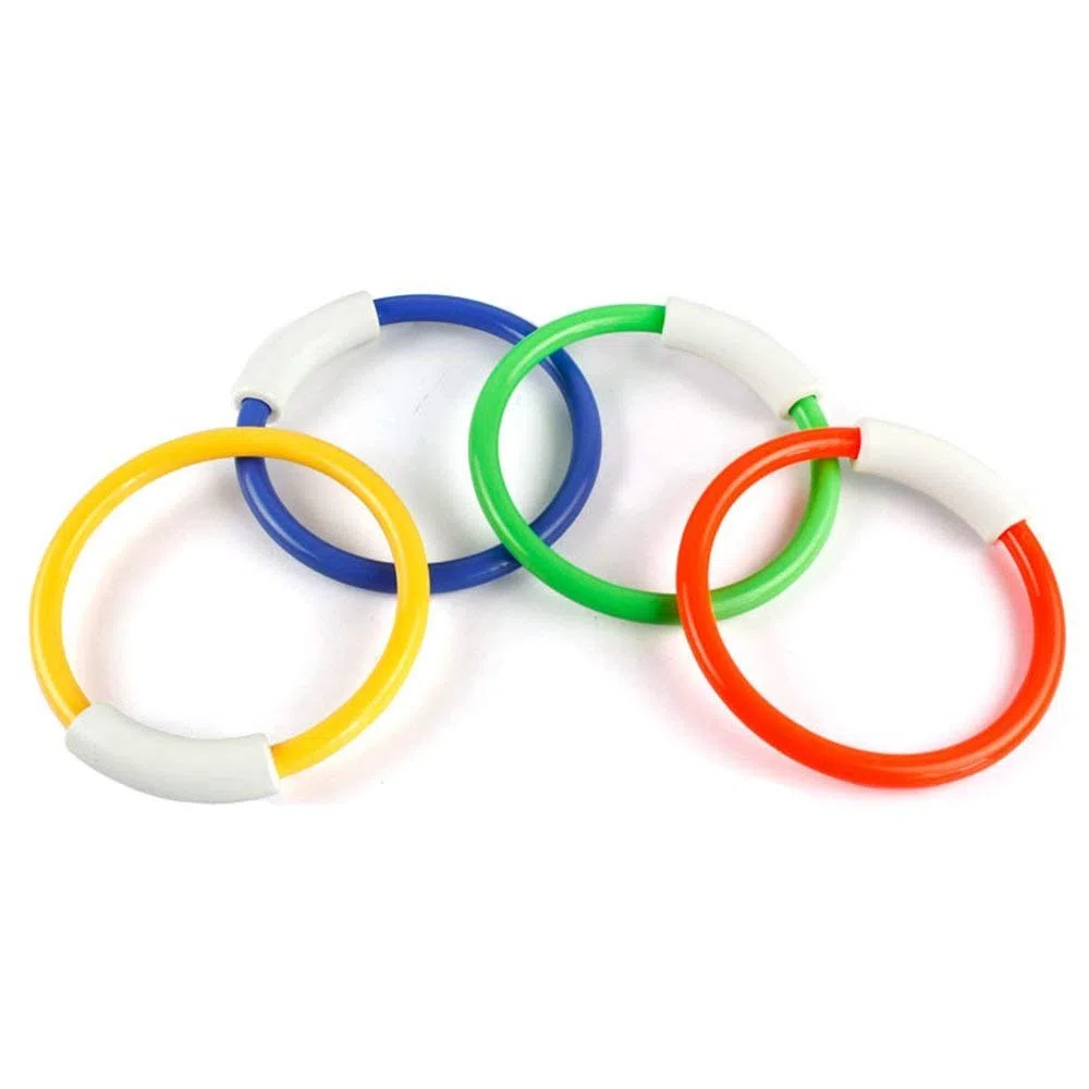 4 Pcs Dive Ring per Piscine,4 colori Set Dive Ring Accessori per Piscine Accessori