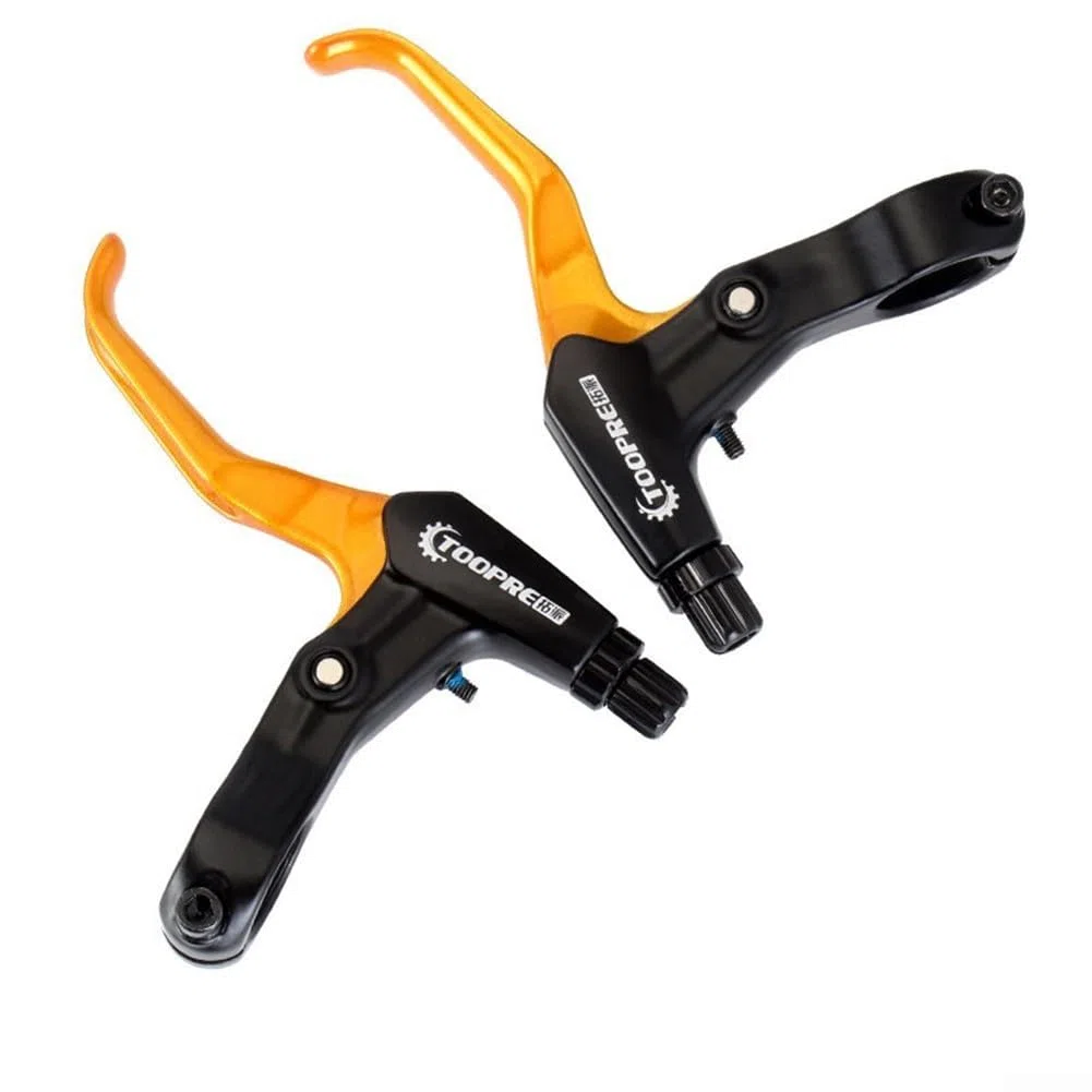 Leve del freno per bici, fr5 in lega di alluminio per freni a disco V-Brake Mountain Road Bike parti di ricambio (oro)