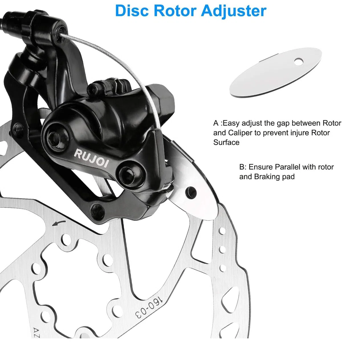 Kit rotore freno a disco per bicicletta, dischi freno a disco da 180 mm con bulloni da 12 L. Adatto a molte marche di pinze freno a disco e abbinamenti per MTB,