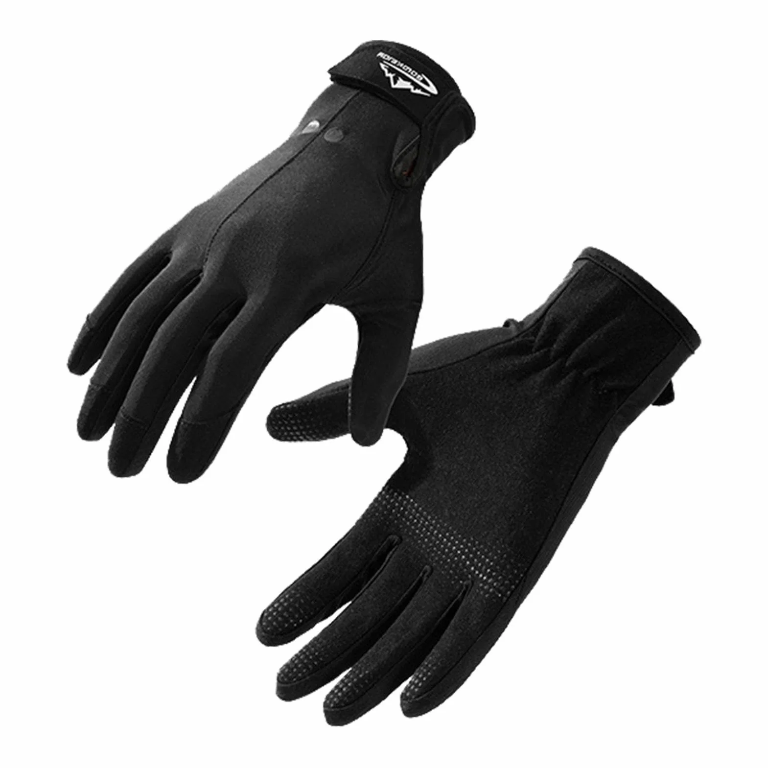 Guanti da Sub - Guanti da Sci d'Acqua - Guanti Impermeabili con Adesivo Regolabile, Particelle Antiscivolo in Silicone e Doppio Uso per Terra e Mare per Ciclismo, Immersioni, Pesca, Immersioni