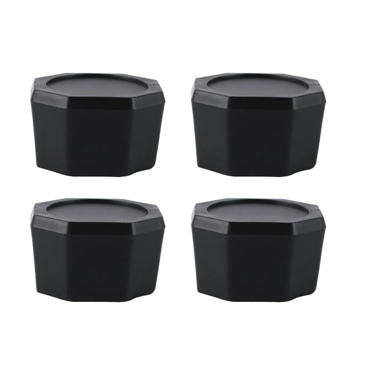 4 pezzi Tappi terminali per racchette da tennis Tappi per impugnatura in silicone per racchette da squash Neri Coperchi terminali per racchette da tennis leggeri e portatili